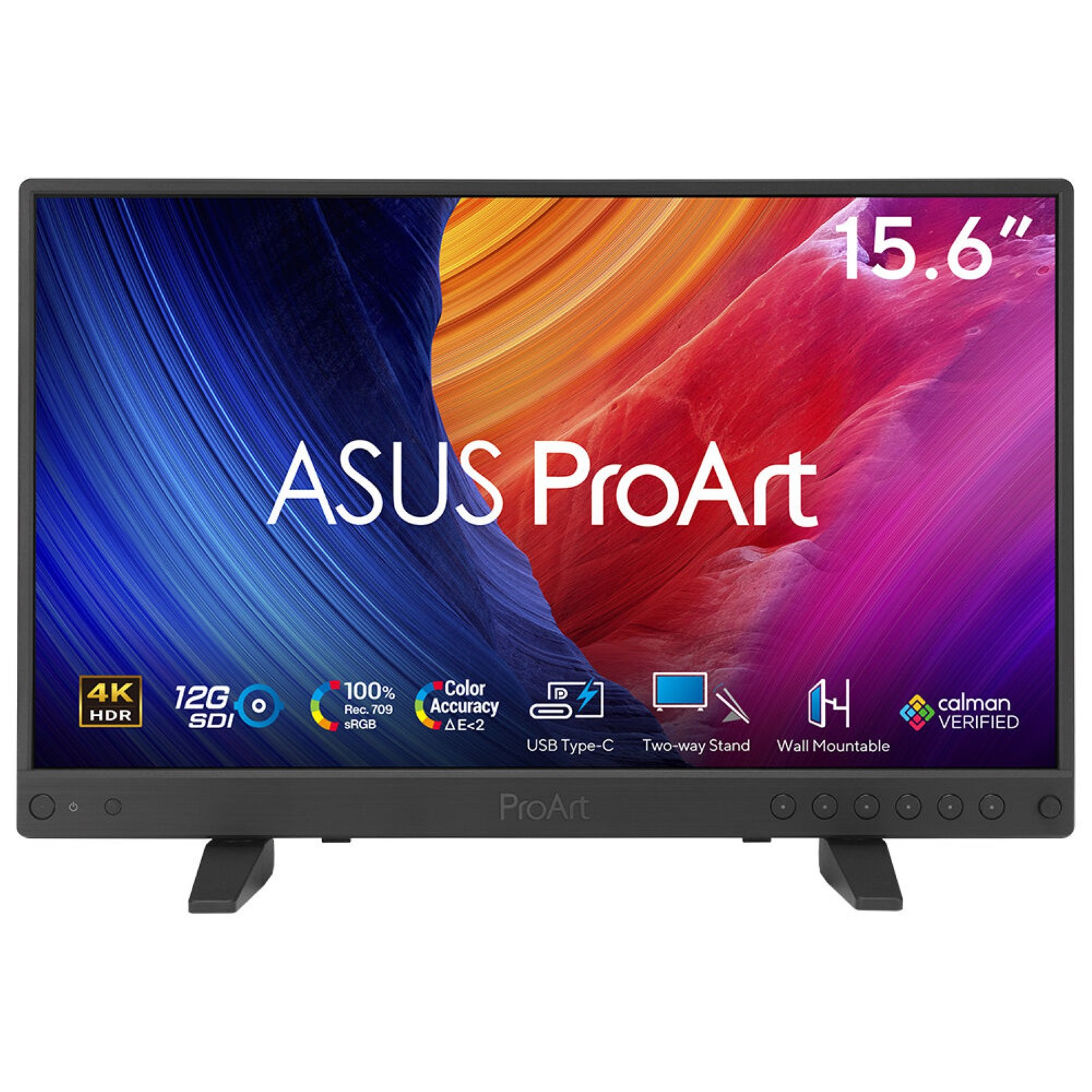 LCD ASUS 15.6"" ProArt PA16USV Professional Monitor 4K 3840x2160p IPS HDR-10 100% sRGB / Rec.709 HDMI USB-C