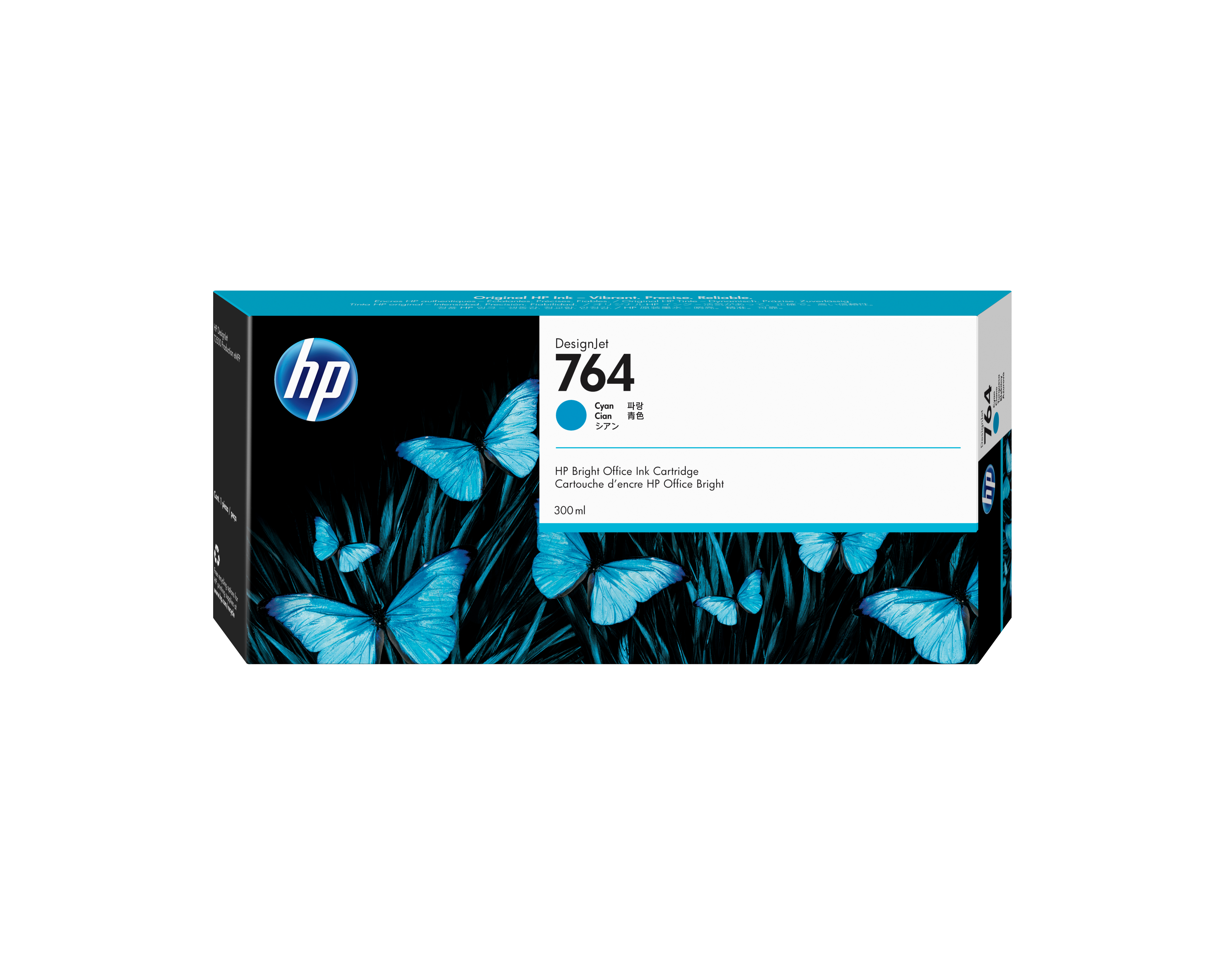 HP 764 Cyan Tintenpatrone 300ml