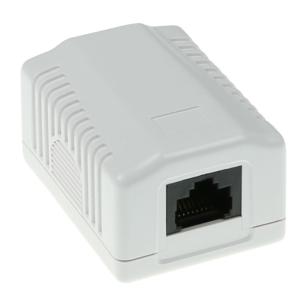 Surface mounted box unshielded 1 ports CAT5E