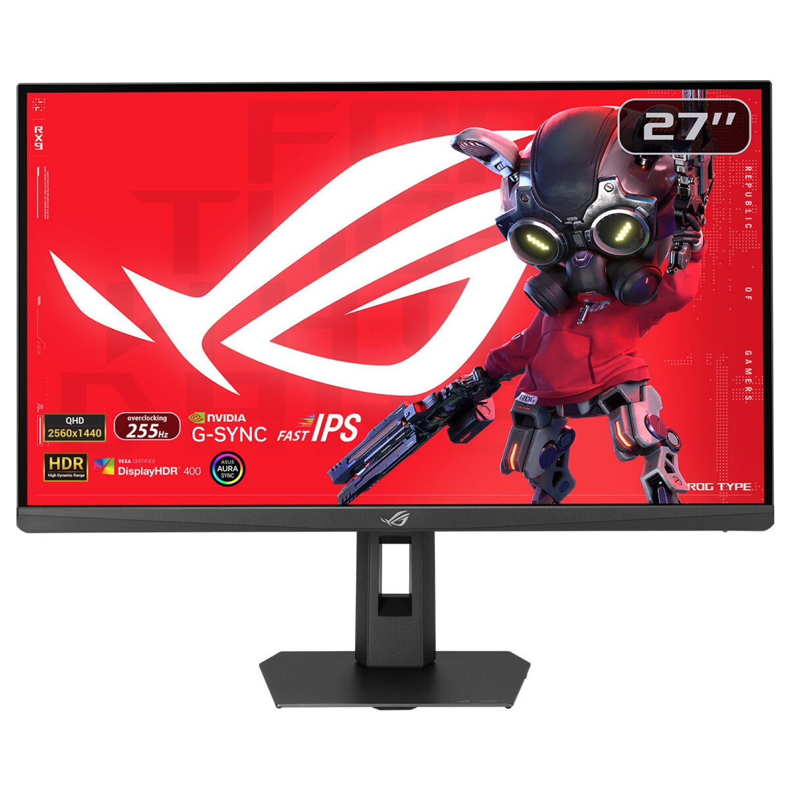 68,6 cm (27") 2560 x 1440 Pixel ASUS 90LM0C90-B01171 16:9 Wide Quad HD Fast IPS 1 ms 255 Hz HDR DisplayPort HDMI USB-Hub Pivot Height VESA