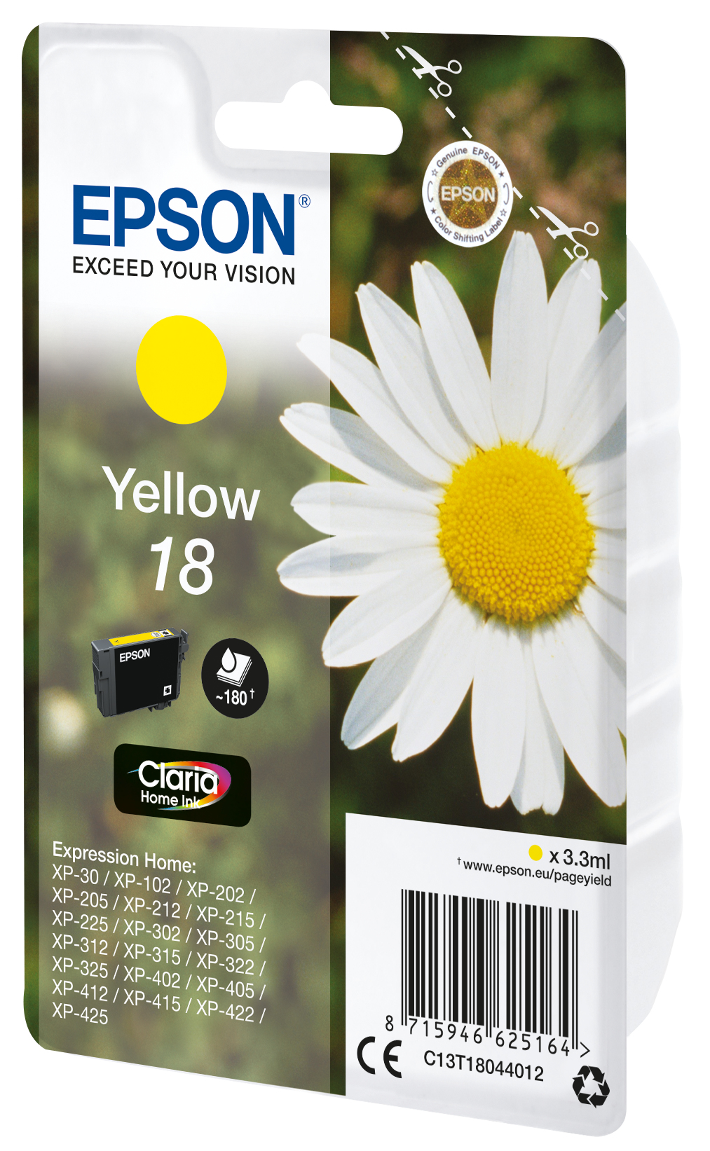 Epson T18044012 Yellow NEUE VERPACKUNG