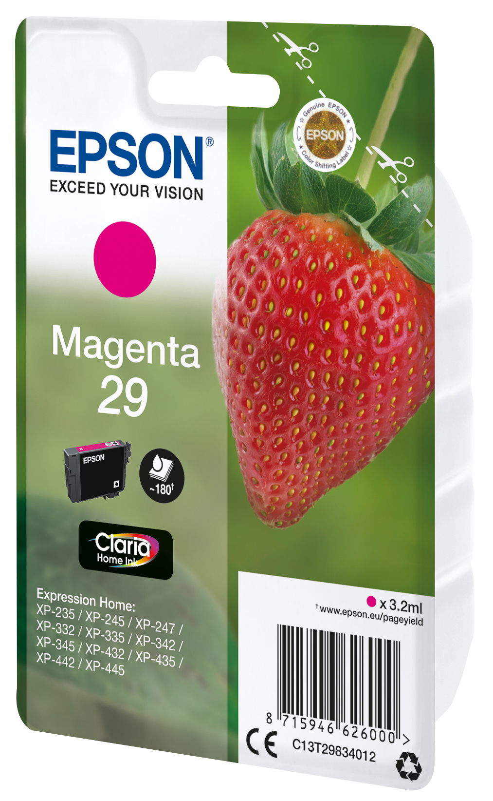 Epson Tinte 29 C13T29834012 Magenta bis zu 180 Seiten