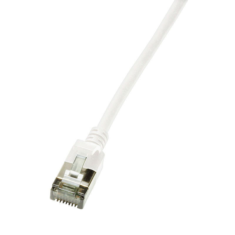 Patch cable Cat.6A TPE SlimLine white 2,0m