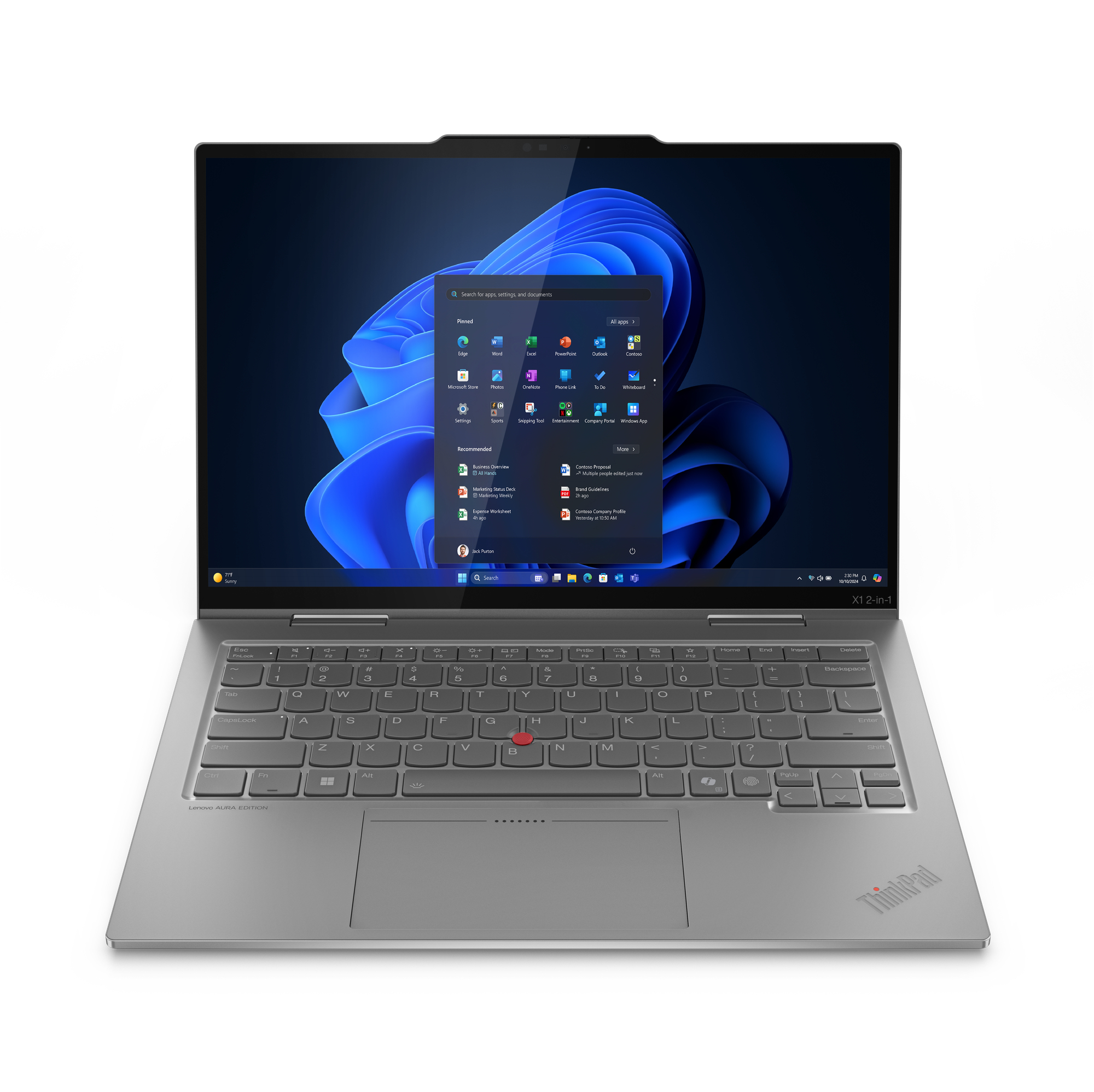 Lenovo X1 2in1 G10 14" Ultra7 258V 32/1TB Touch W11P