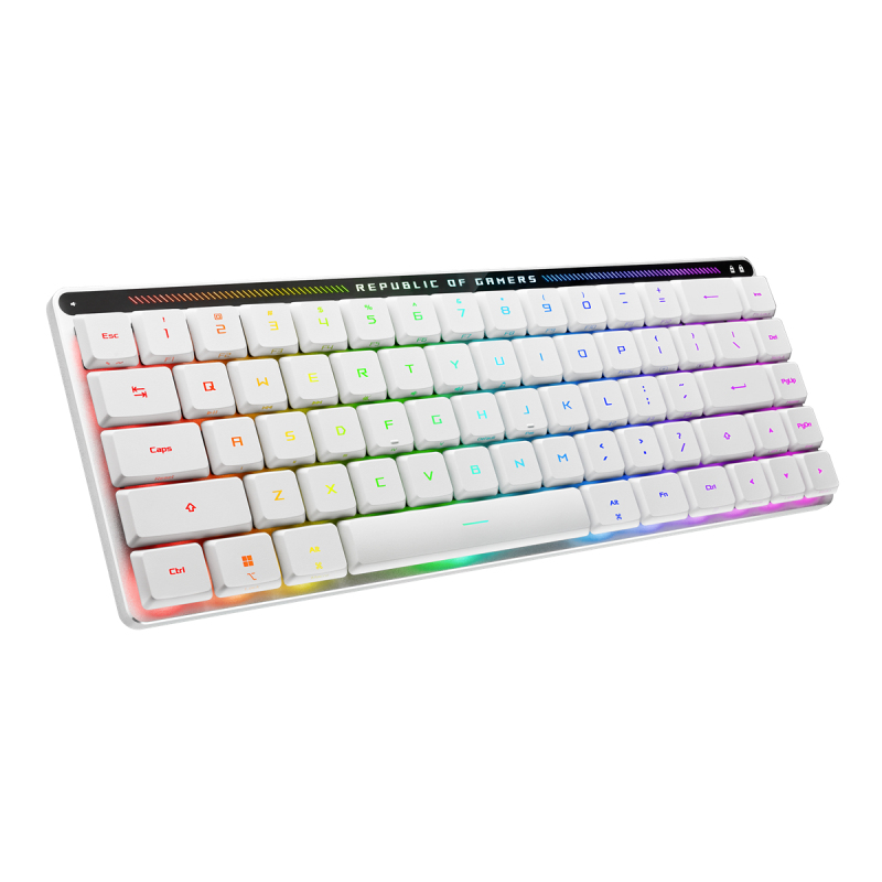 ASUS ROG FALCHION RX Low Profile 65% compact wireless gaming keyboard with RX Red Linear switches