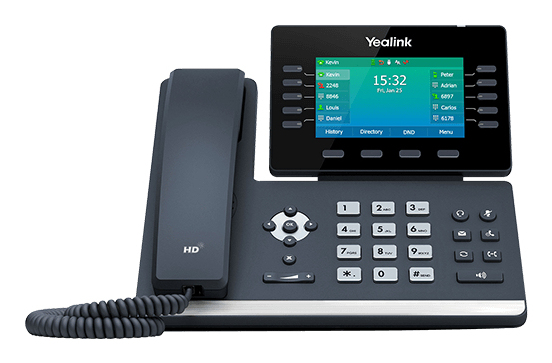 Yealink SIP-T54W VoIP-telefon Klassisk grå