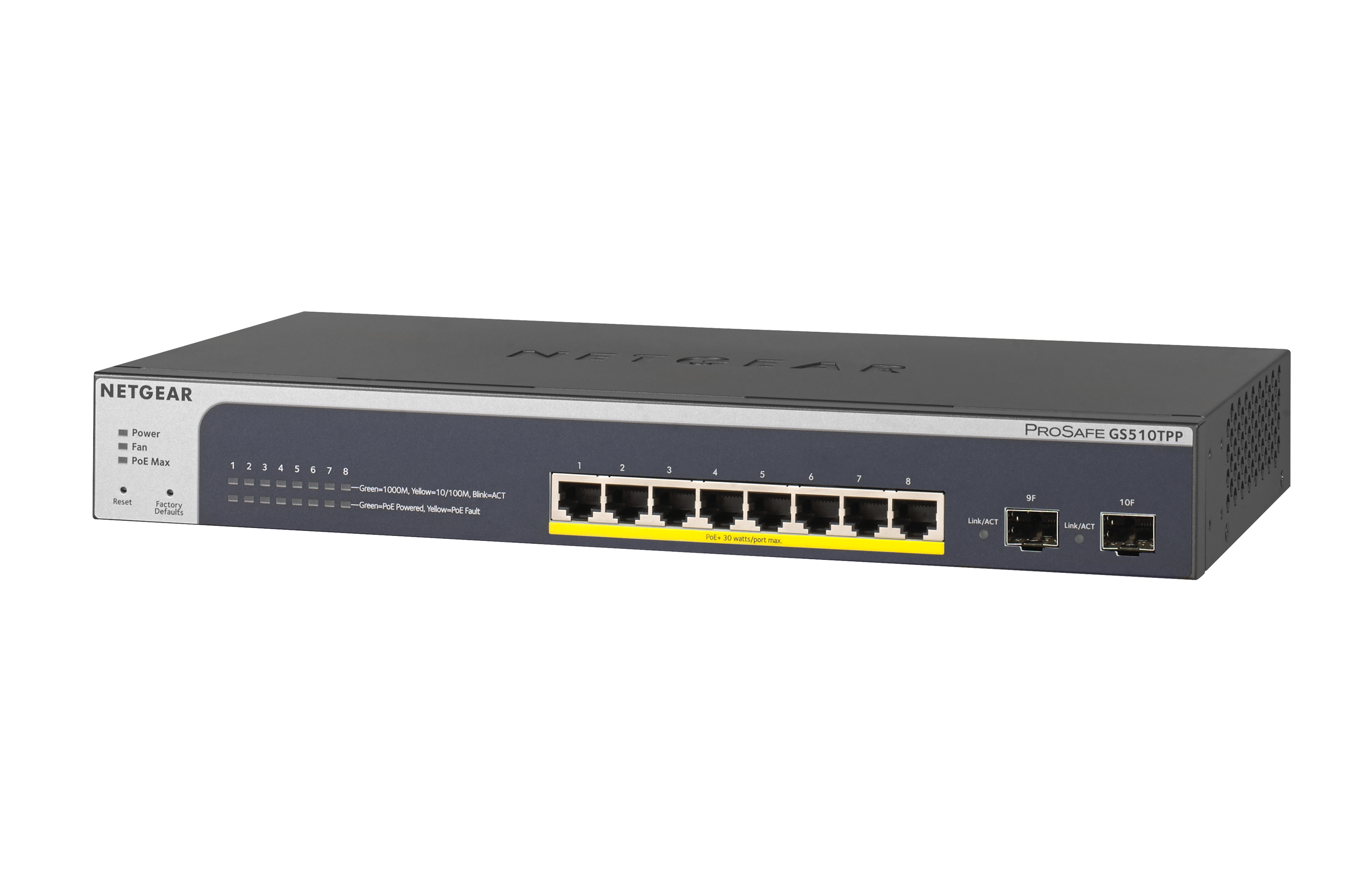 NETGEAR Smart GS510TPP - switch - 8 po