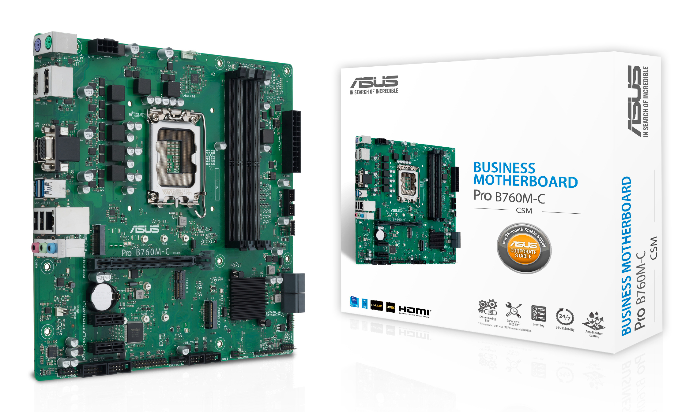 Asus Pro B760M-C-Csm Intel B760  Lga 1700 Micro Atx
