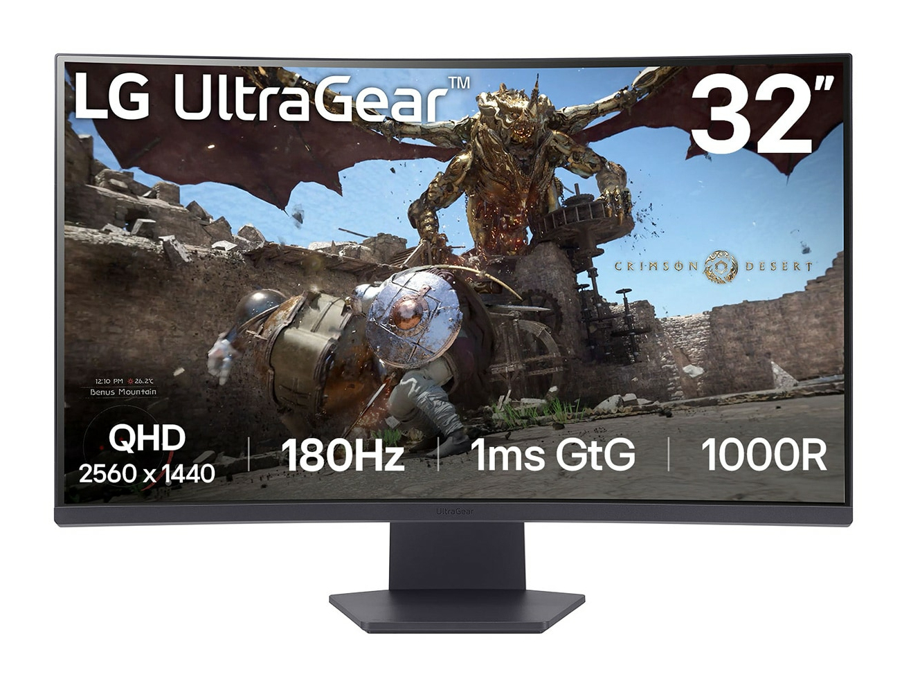 LG UltraGear 32GS60QC-B 32 VA 2560 x 1440 (2K) HDMI DisplayPort 180Hz