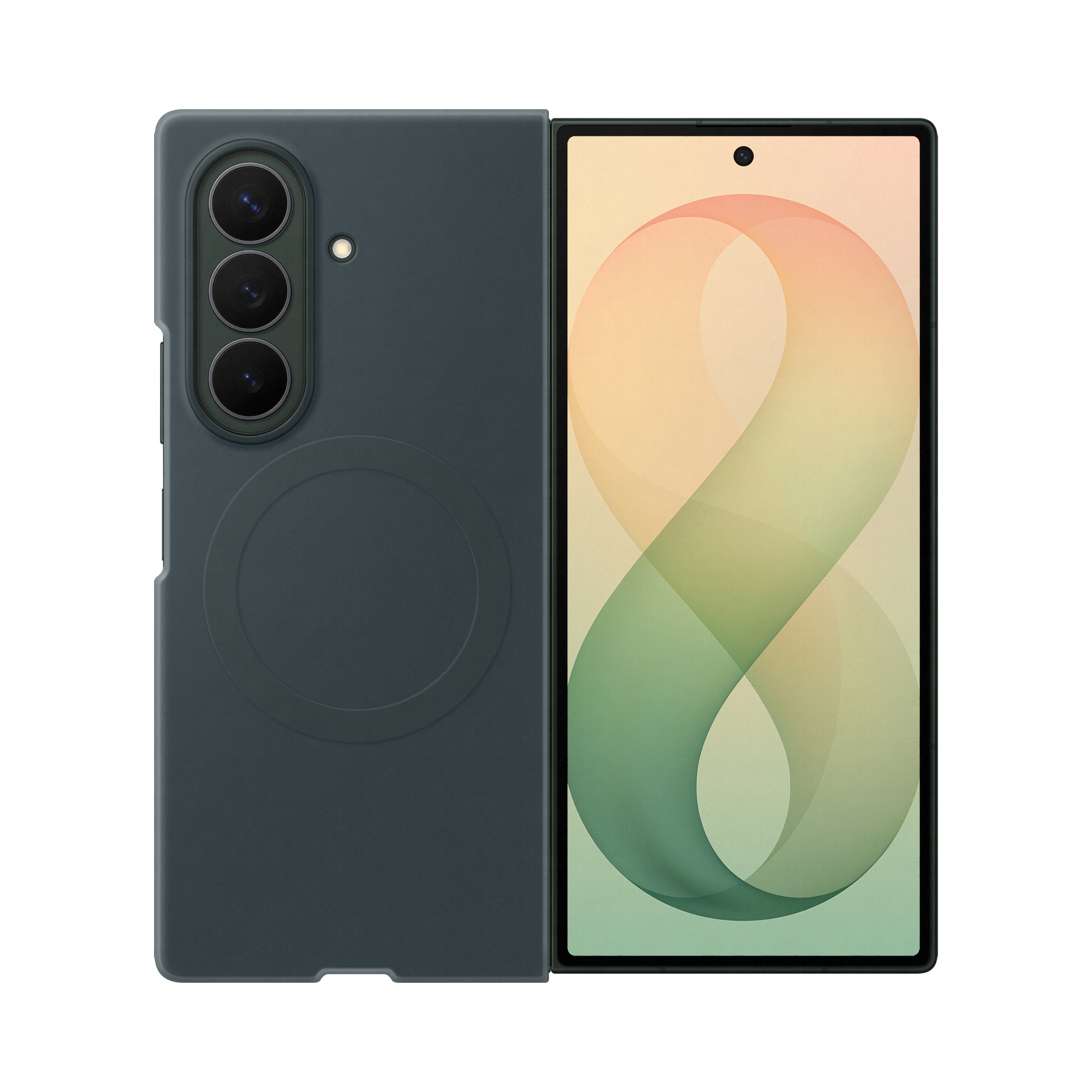 Samsung Silicone Magnet Case fr Galaxy Fold8 Ultra green