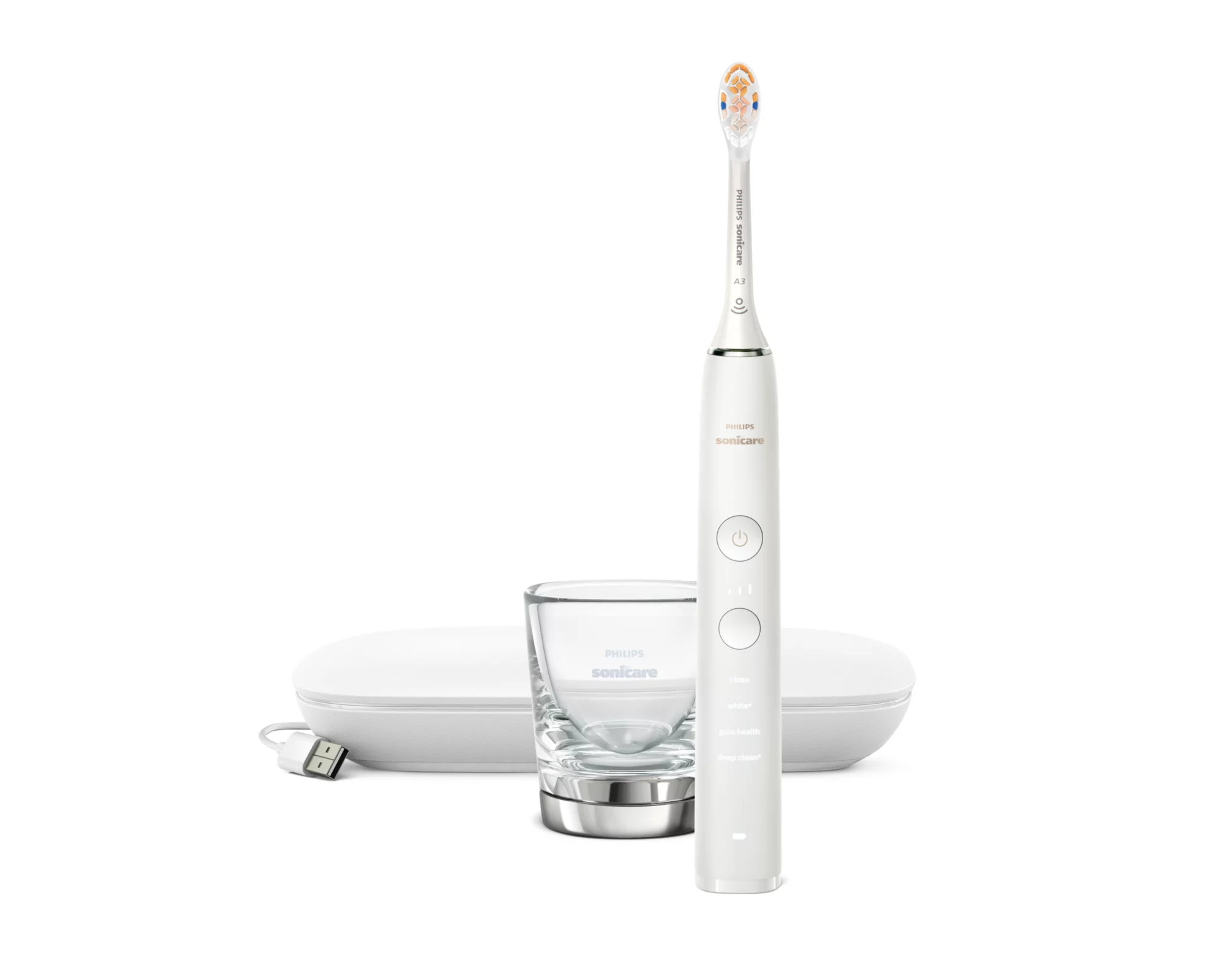 Philips Sonicare DiamondClean 9000 HX9911 Elektrisk Tandbørste Hvid
