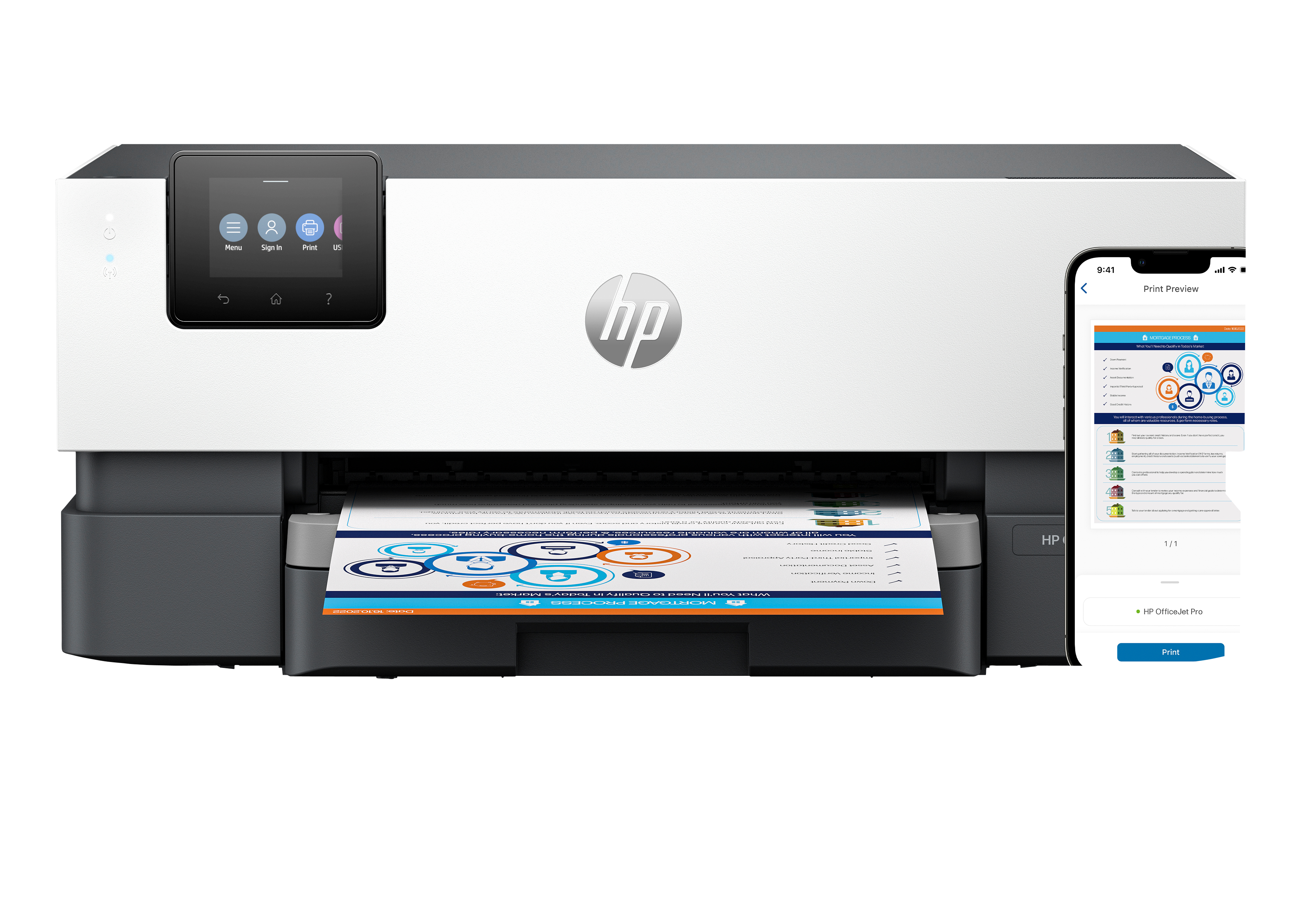HP OfficeJet Pro 9110b Tintenstrahldrucker A4 LAN WLAN Duplex