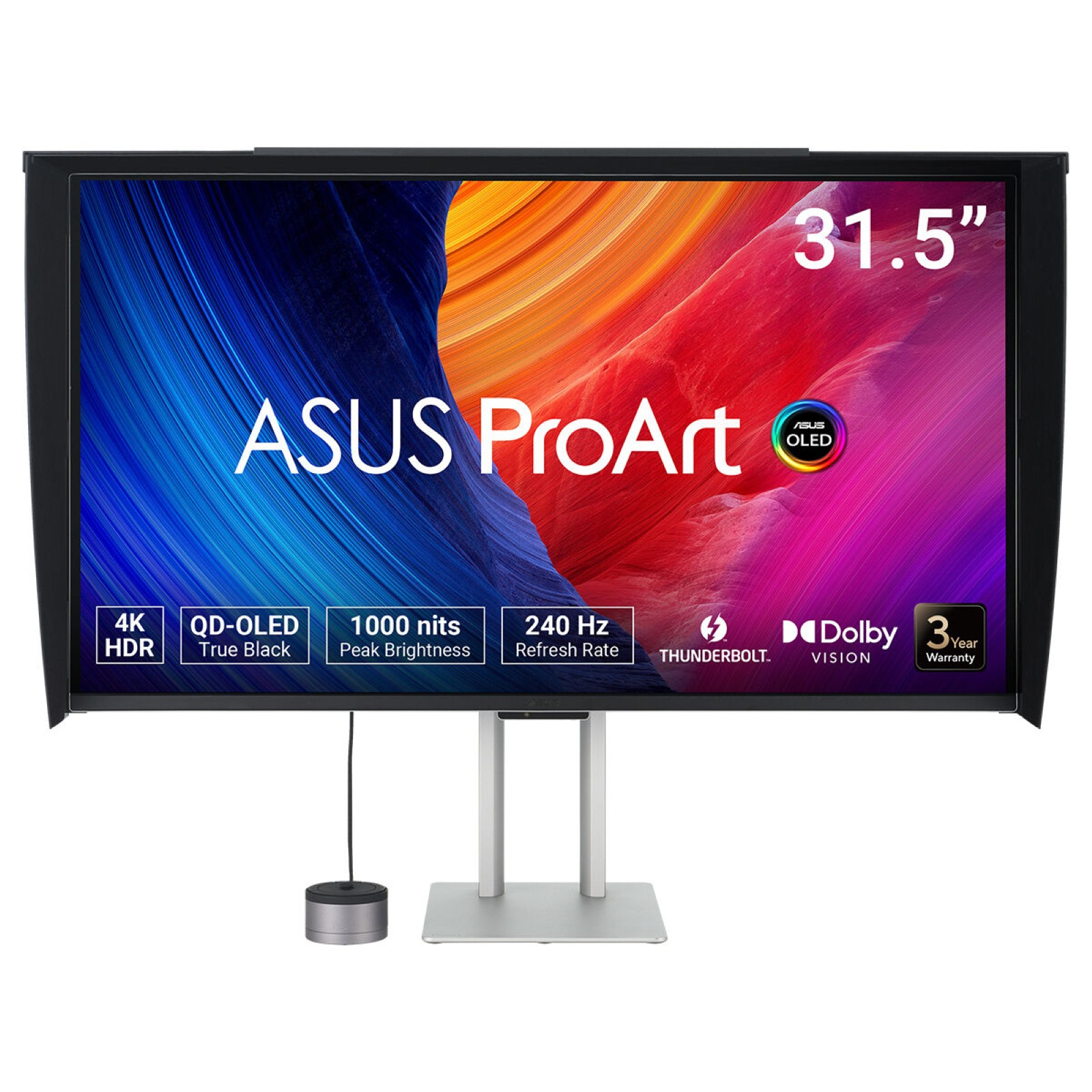 LCD ASUS 31.5"" ProArt PA32UCDMR-K 4K 3840x2160p QD-OLED 240Hz Thunderbolt 4 96W PD Ergonomic Stand