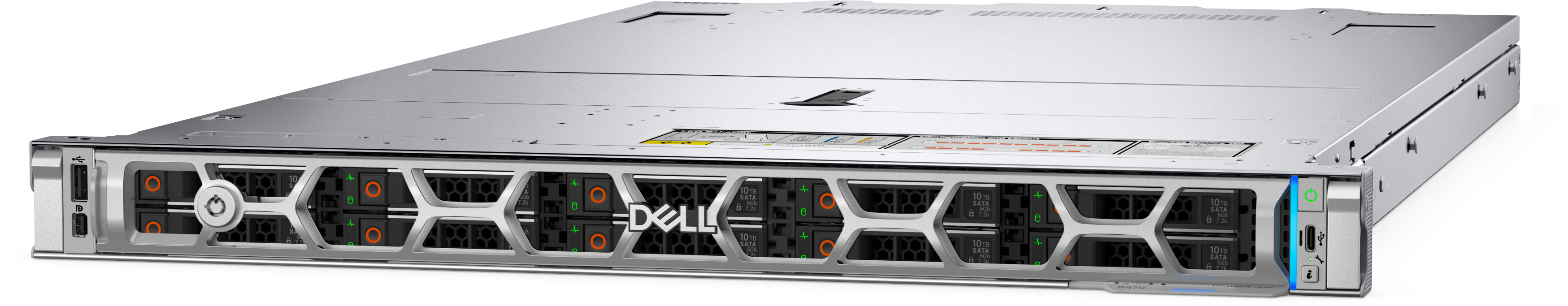 Server DELL PowerEdge R470 Smart Selection Intel Xeon 6517P 32GB 2x480GB SSD SATA 2x1100W H965i 3Yr Basic NBD