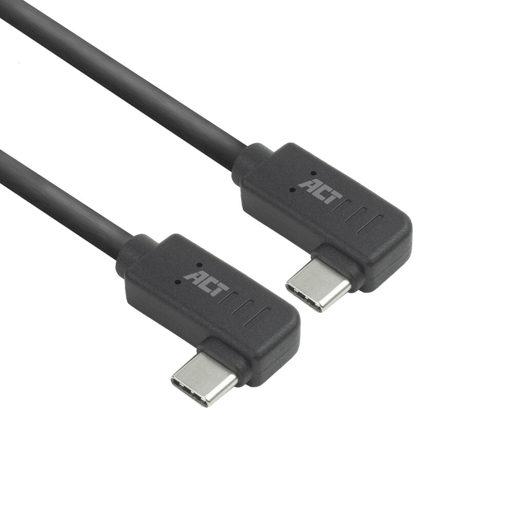 USB 3.0 10Gbps 60W USB Type-C® (left/right angled) to USB Type-C® (left/right angled) Cable, 2 meters