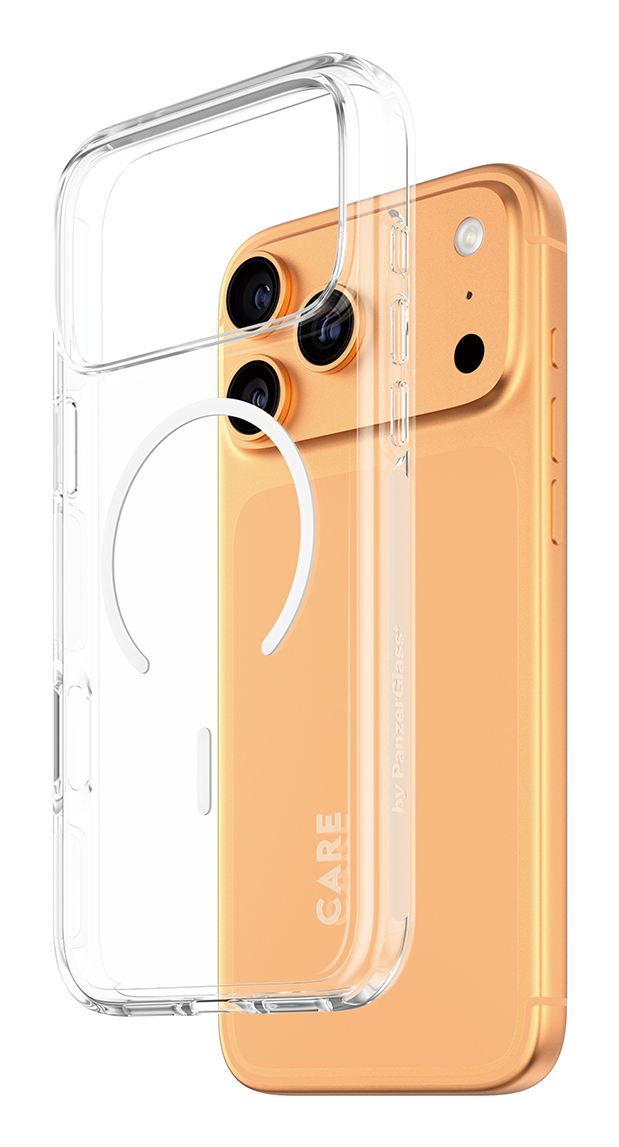 PanzerGlass CARE by Flagship Case Transparent Urban Explorer w. White MagSafe iPhone 17 Pro Max Beskyttelsescover Transparent