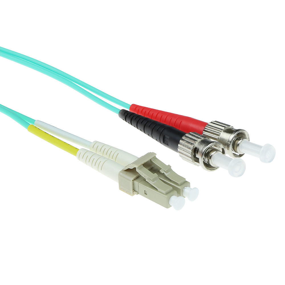 20 meter LSZH Multimode 50/125 OM3 fiber patch cable duplex with LC and ST connectors