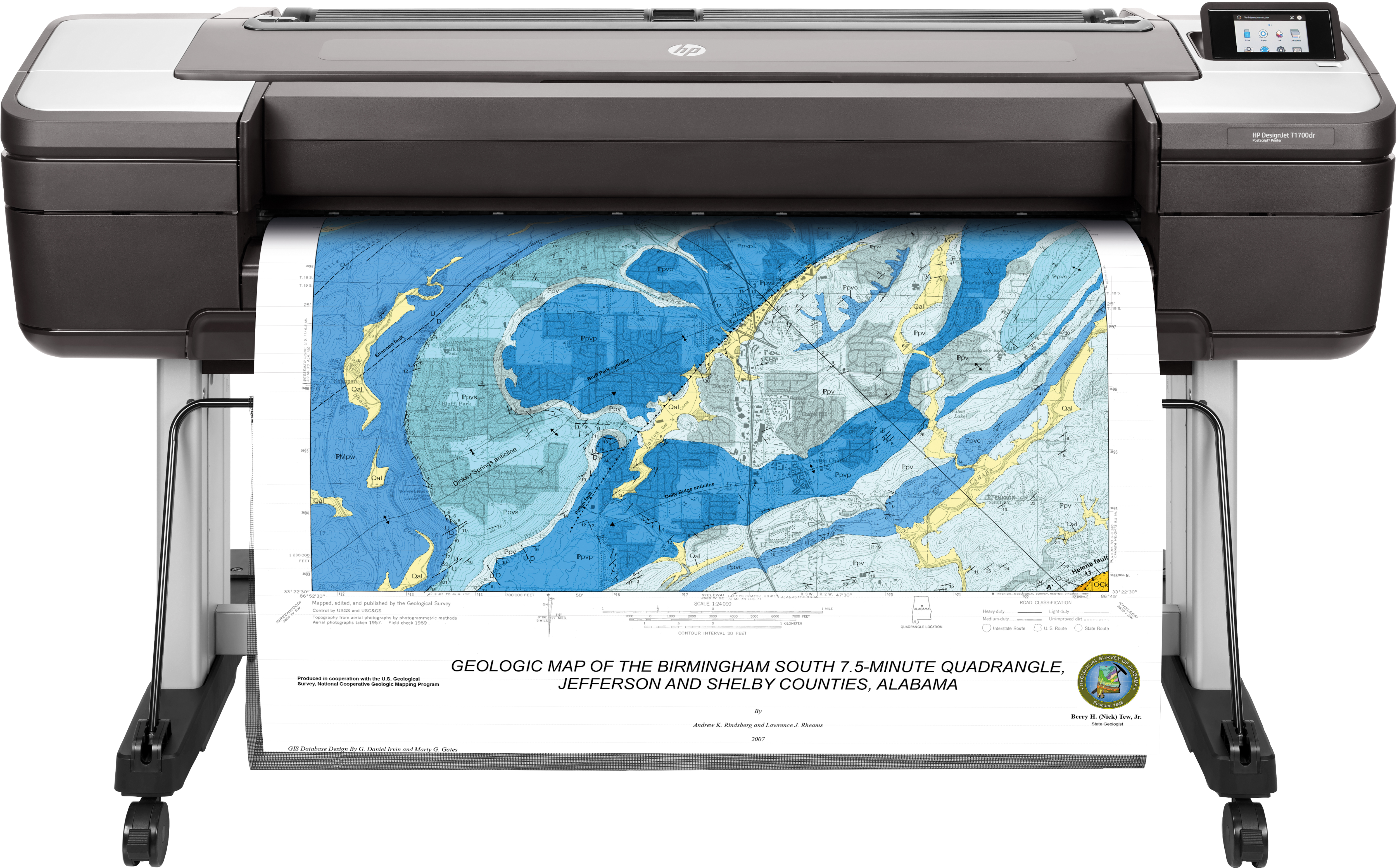 HP DesignJet T1700dr 44"" Großformatdrucker mit Postscript"