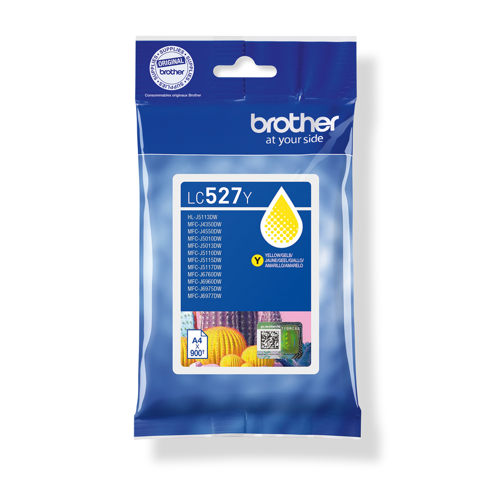 BROTHER Yellow standard ink cartridge yield up to 900 pages