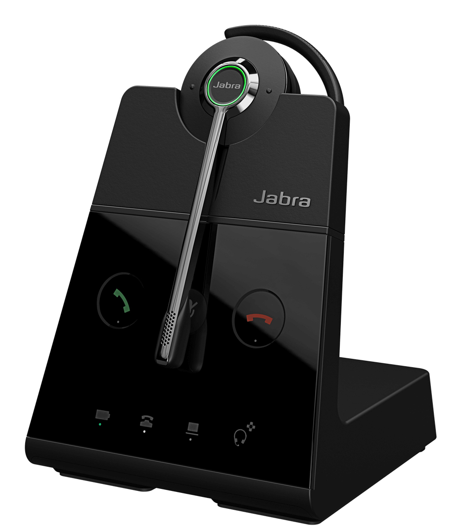 Jabra Engage 65 SE Convertible Headset with earhook Base Power supply 1.5m USB-C to USB-A Cable Desk phone cable Eargels Headband