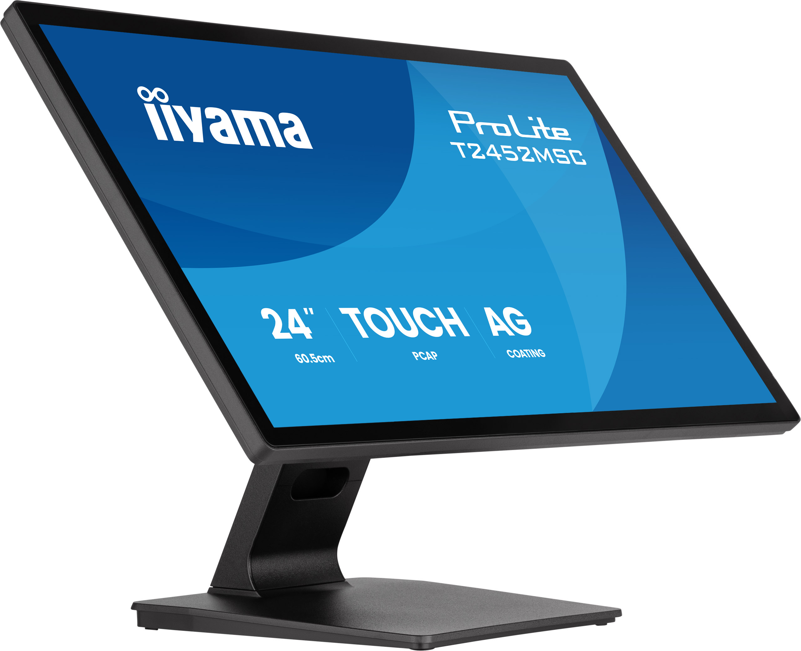 60,5cm/24" (1920x1080) iiyama ProLite T2452MSC-B2AG 16:9 FHD IPS 5ms 120Hz HDMI DisplayPort USB VESA Speaker Touch Black