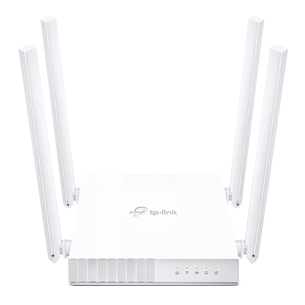 TP-LINK Archer C24 AC750 WiFi router 300 Mbps at 2.4 GHz + 433 Mbps at 5 GHz 1x10/100Mbps WAN Port 4x10/100Mbps LAN Ports
