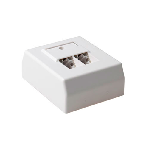 Surface mounted box shielded 2 ports German Style CAT5E
