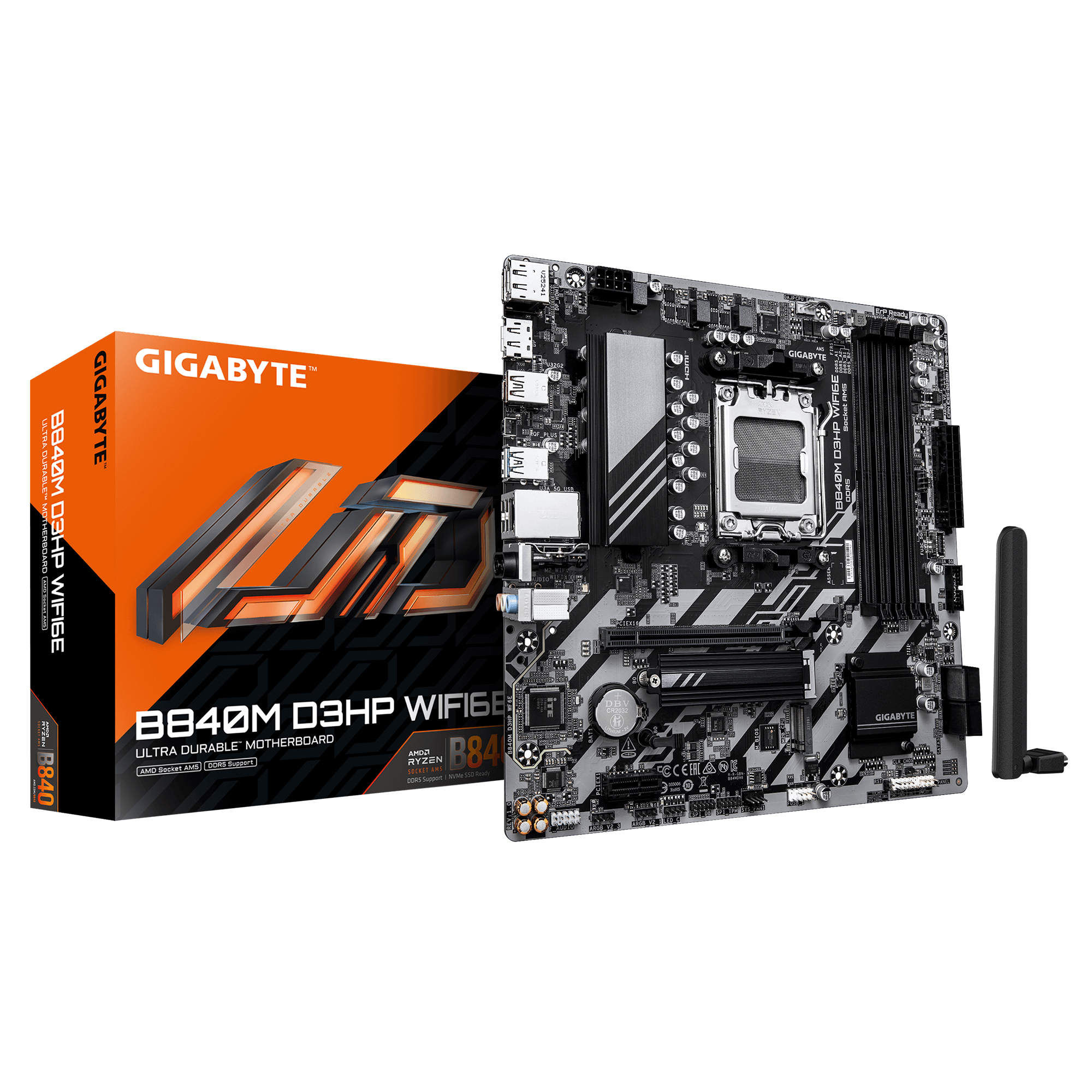 MOT Gigabyte B840M D3HP WiFi6E (B840,AM5,mATX,DDR5)