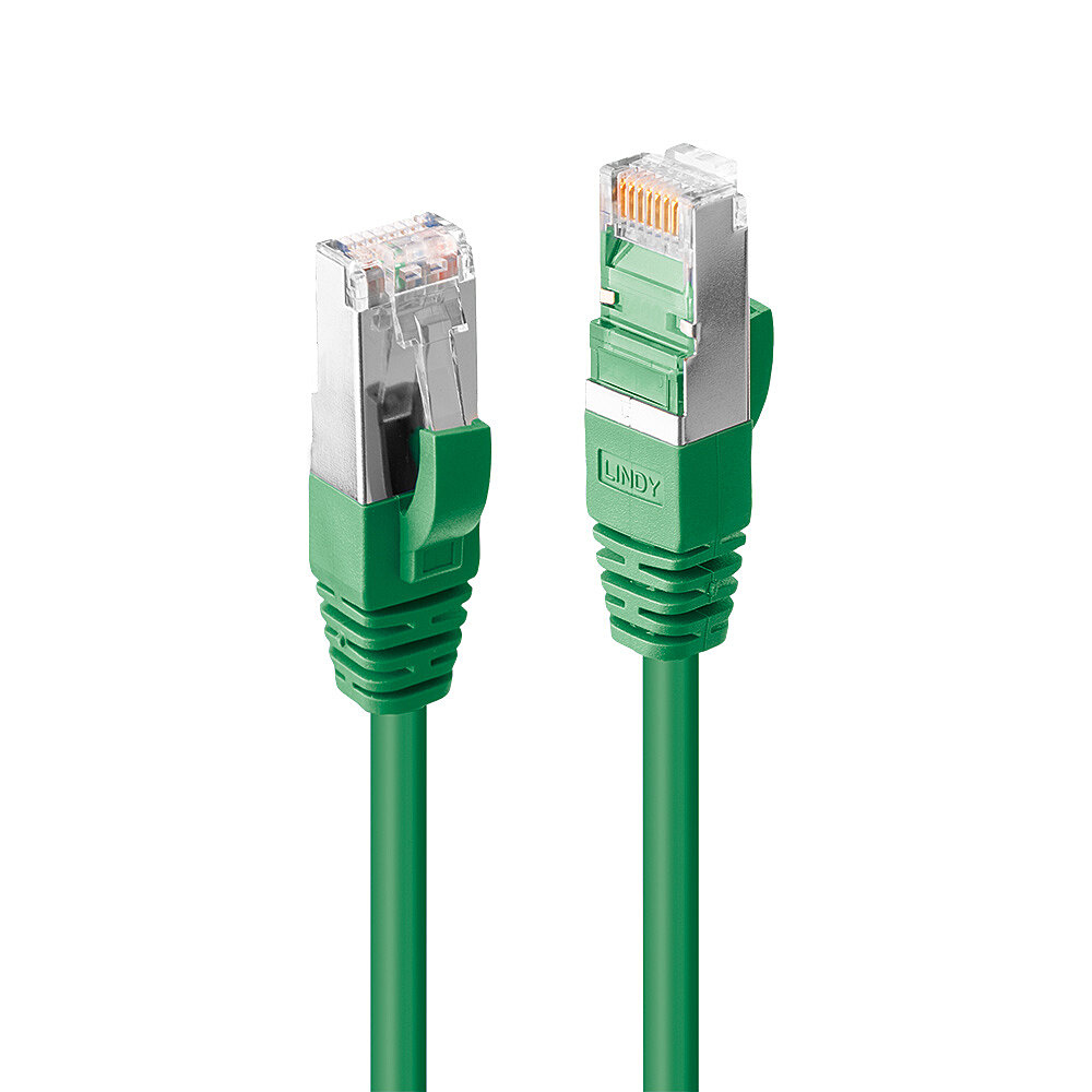 LINDY Patchkabel Cat6A S/FTP LSZH, grün 0,30m