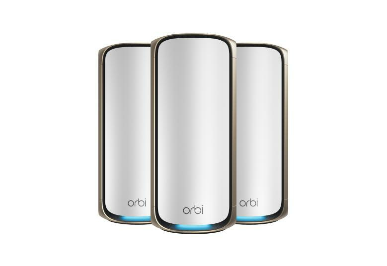 NETGEAR Orbi 970 series Quad-Band WiFi 7 Mesh System White 27Gbps 3 pieces 1year