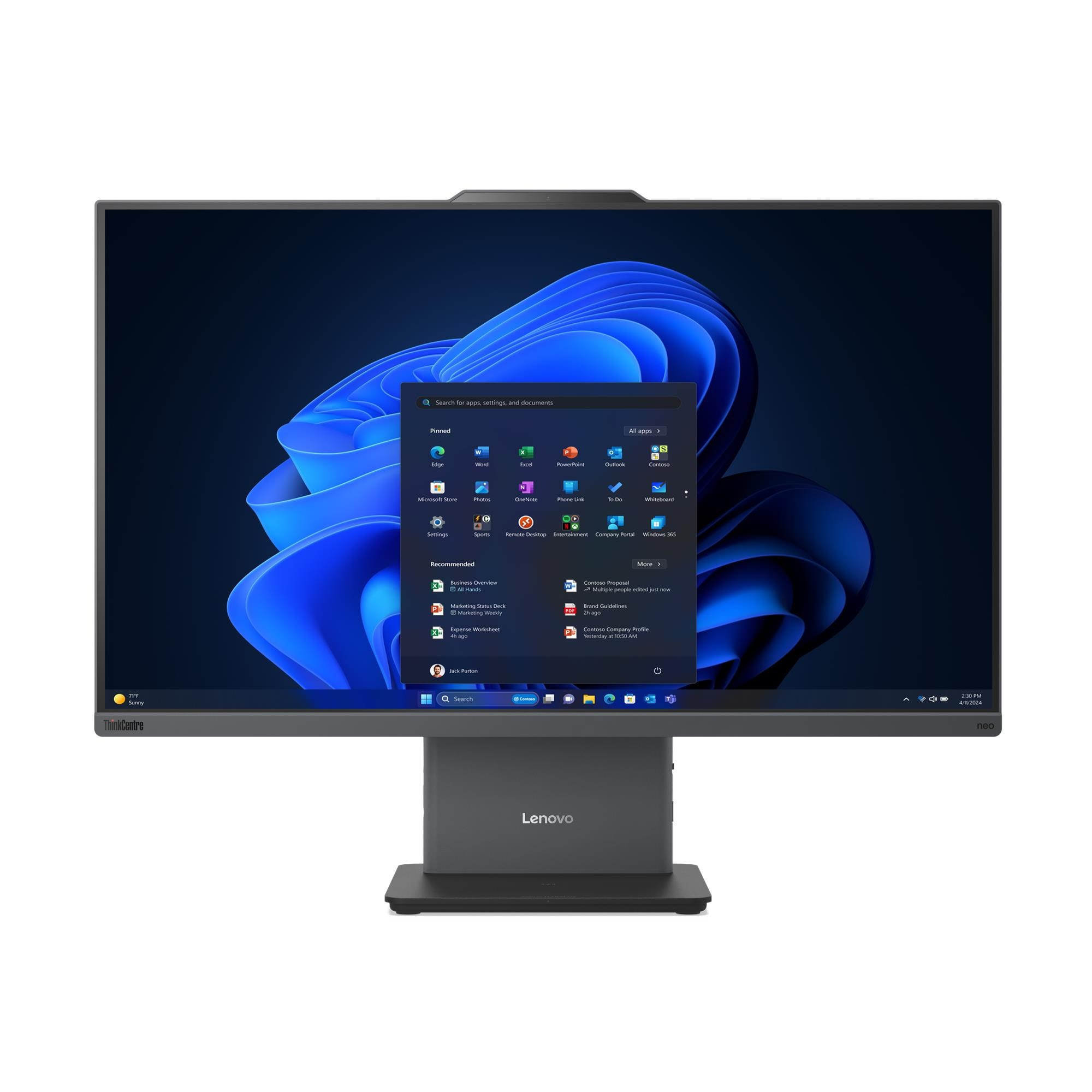 Lenovo ThinkCentre neo 50a 24 Gen 6 LNL 13QH AIO Core Ultra 5 226V 16GB 512GB Intel Arc Graphics 130V Windows 11 Pro