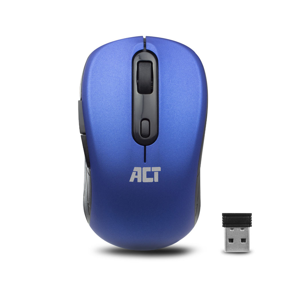 Wireless Mouse, USB nano receiver, 1600 dpi, blue