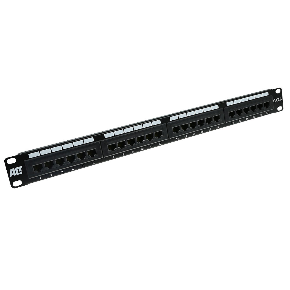 Patchpanel CAT6 unshielded 24 ports