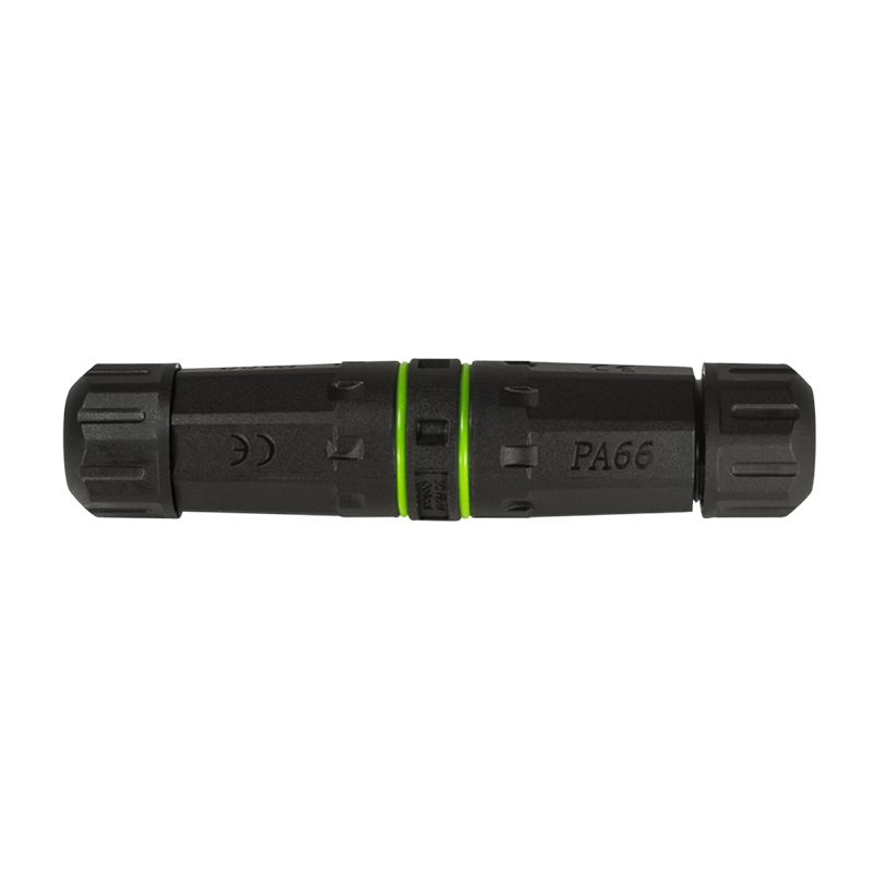 Outdoor fiber optic Duplex SC connector with 2 cable glands