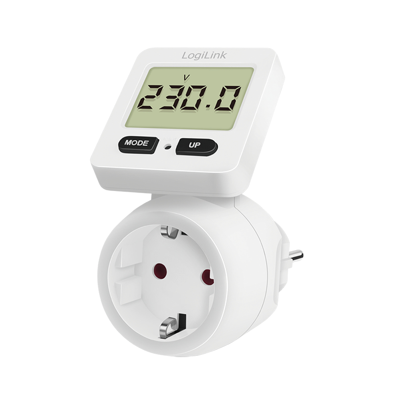 LogiLink Energiekostenmessgerät mit rotierbarem Display