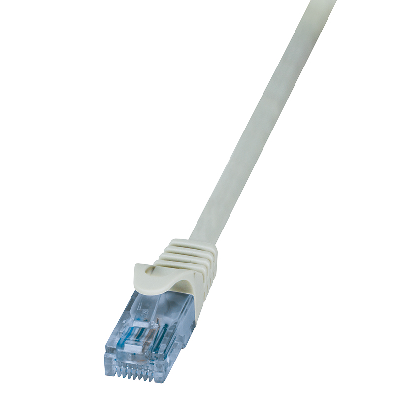 Logilink Patch Cable Cat.6A U/UTP, grey, 0,25m