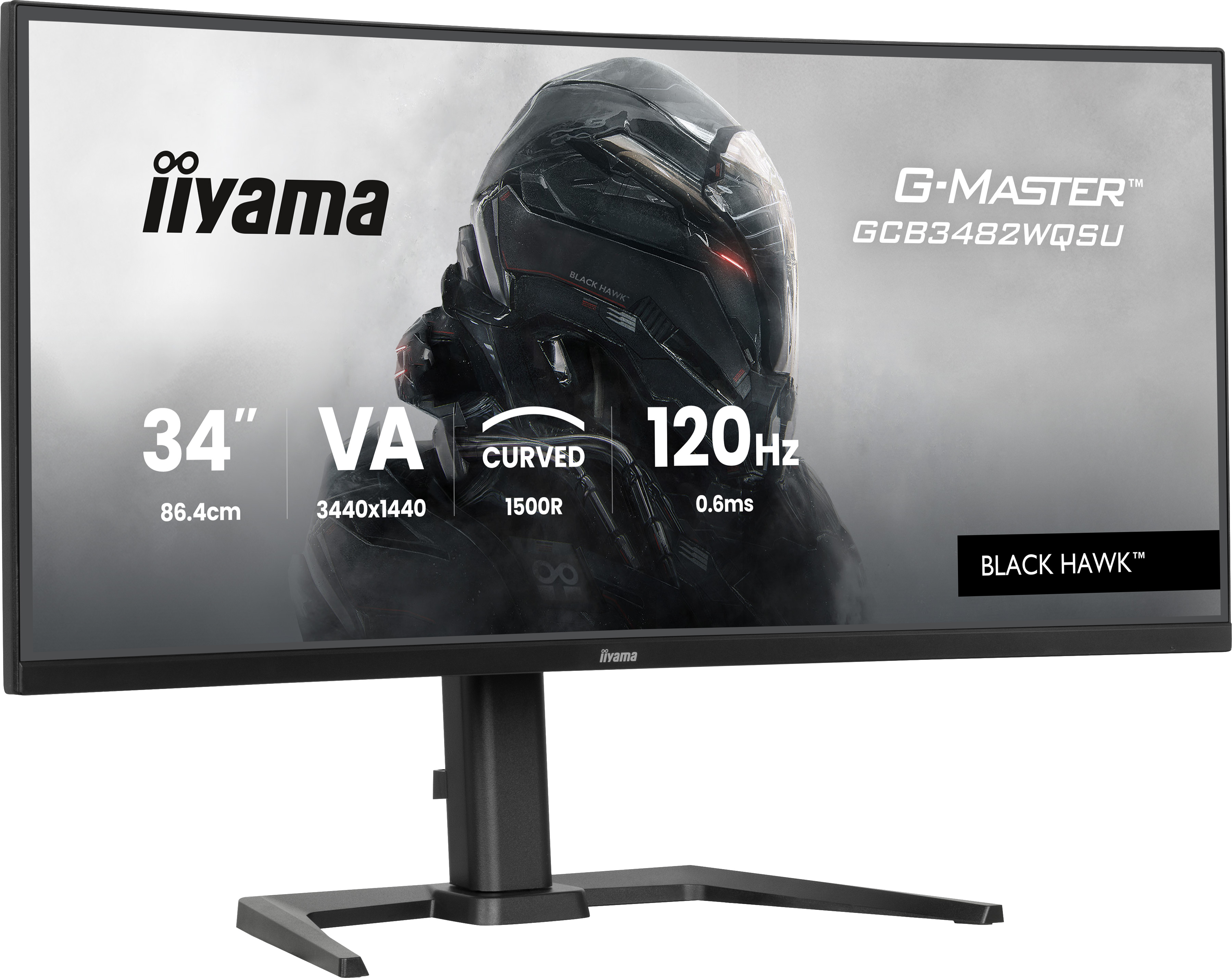 TFT 34.0/86.4cm iiyama G-Master GCB3482WQSU Black Hawk *schwarz* 21:9