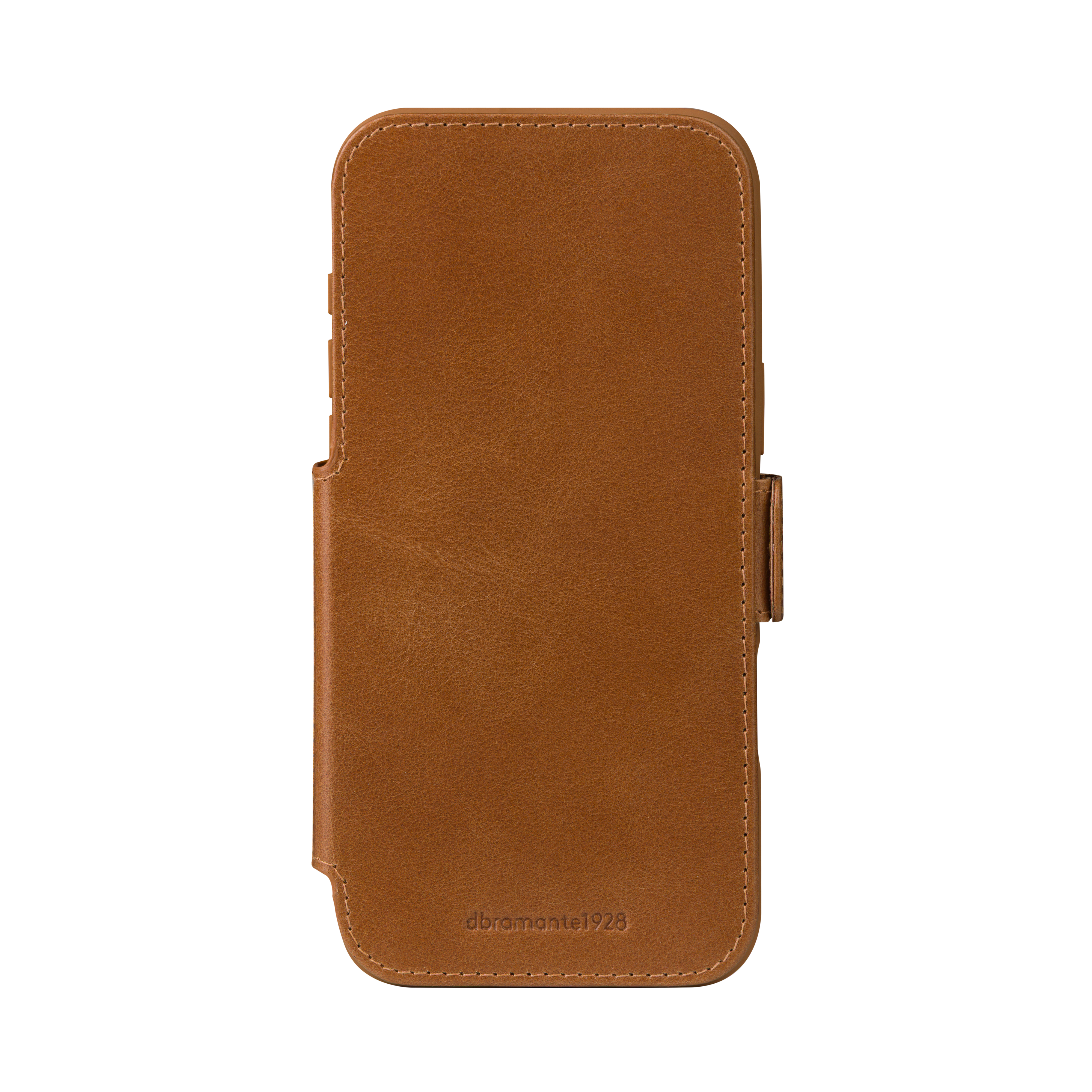 dbramante1928 Copenhagen - Flip-Hlle fr Mobiltelefon - genarbtes Leder - Hellbraun - fr Apple iPhone 17 Pro Max