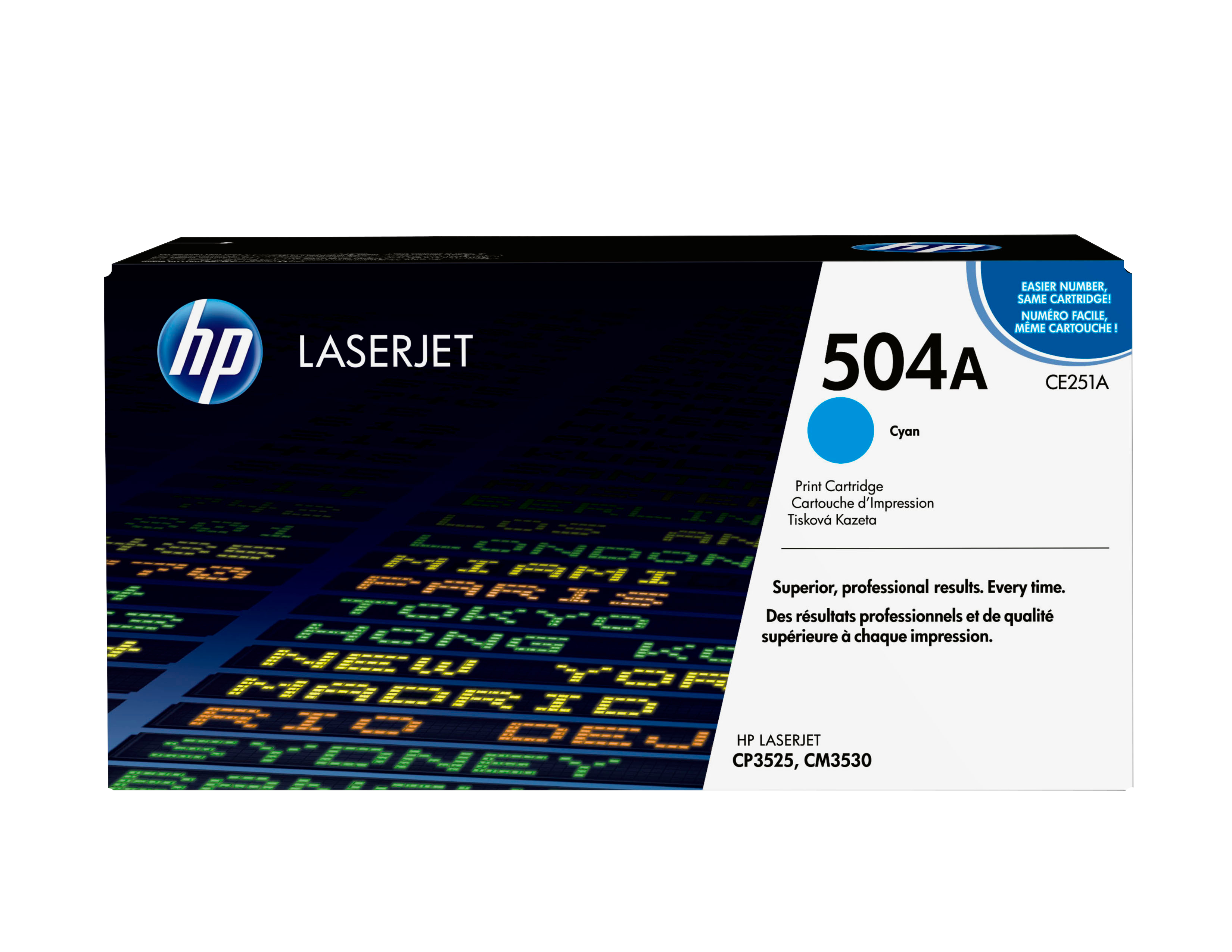 HP 504A - cyan - original - LaserJet -