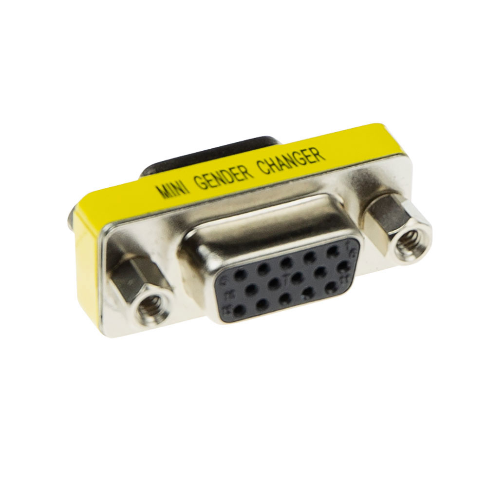 High Density D-sub Adapter 15 pole Female to 15 pole Female