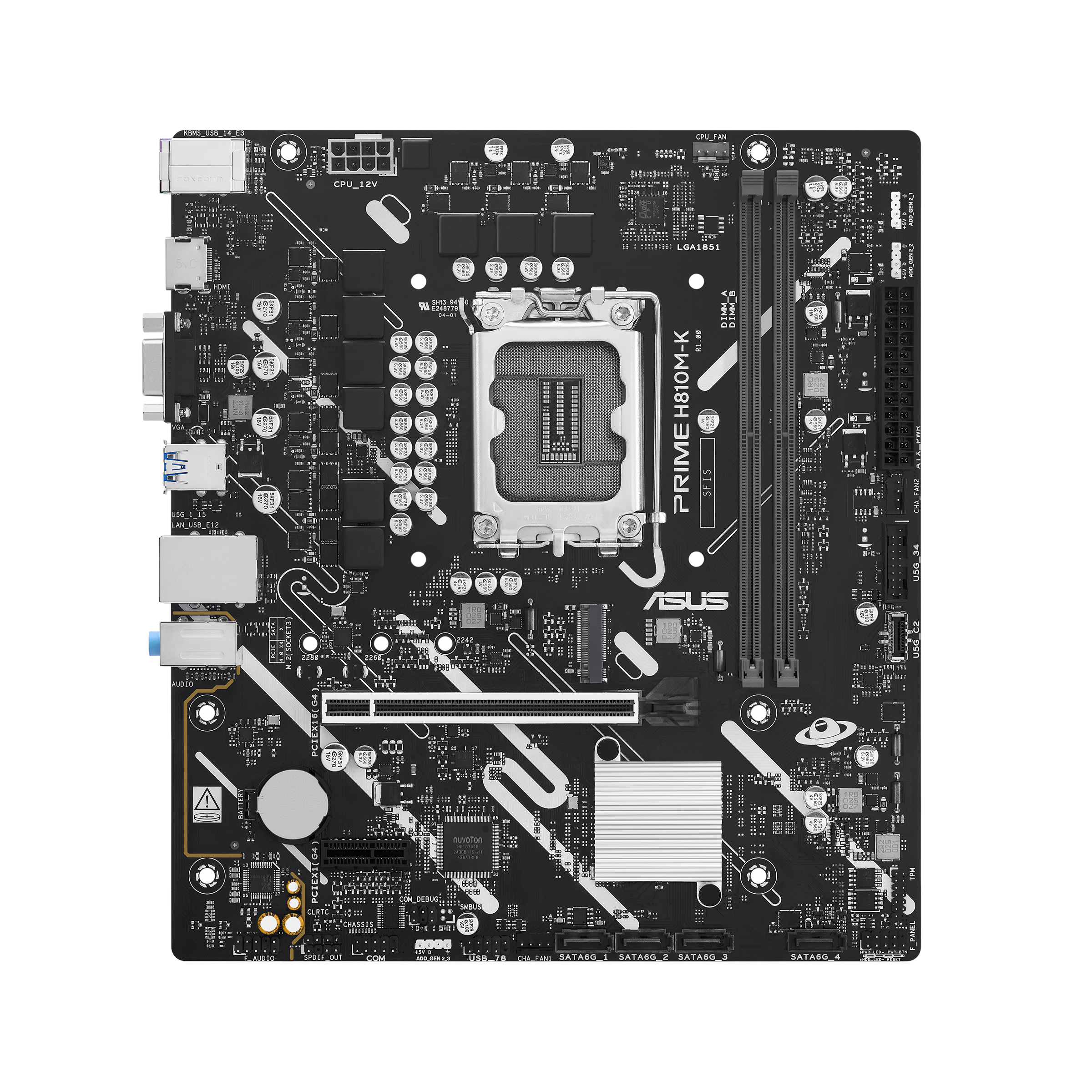 ASUS PRIME H810M-K-mATX Mainboard Sockel 1851 HDMI/VGA