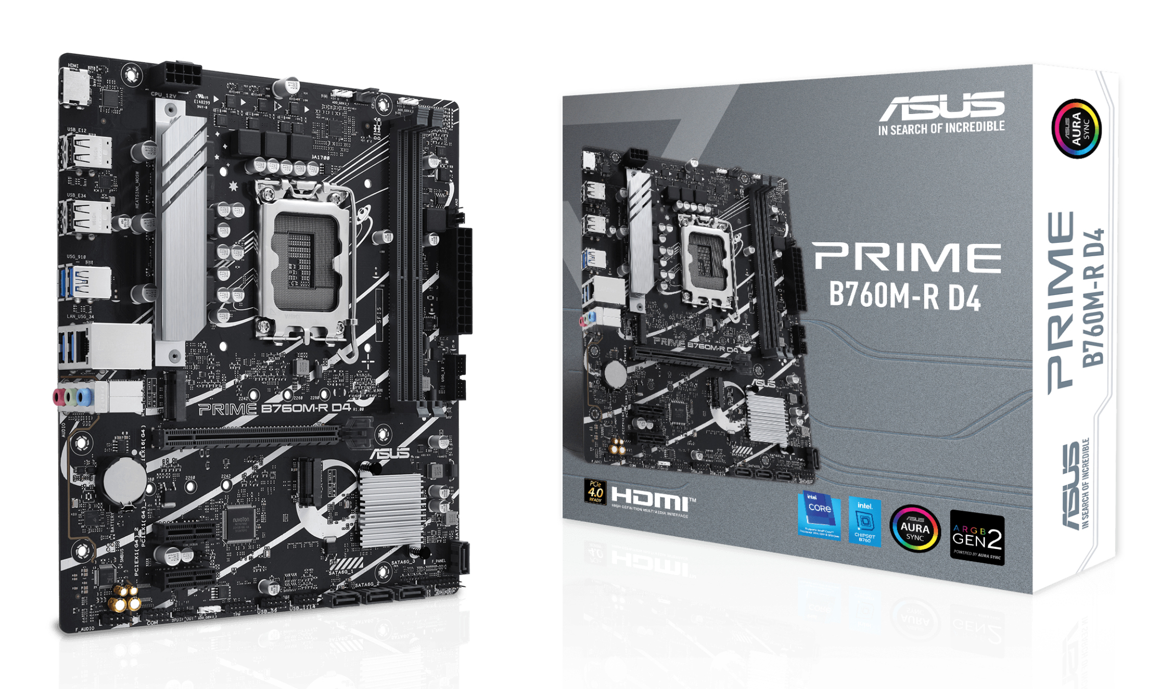 ASUS PRO B760M-R D4 (Intel.1700.DDR4.mATX)