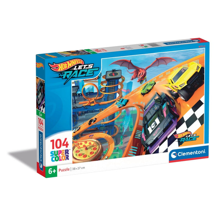 104 pcs Puzzles Kids Hotwheels