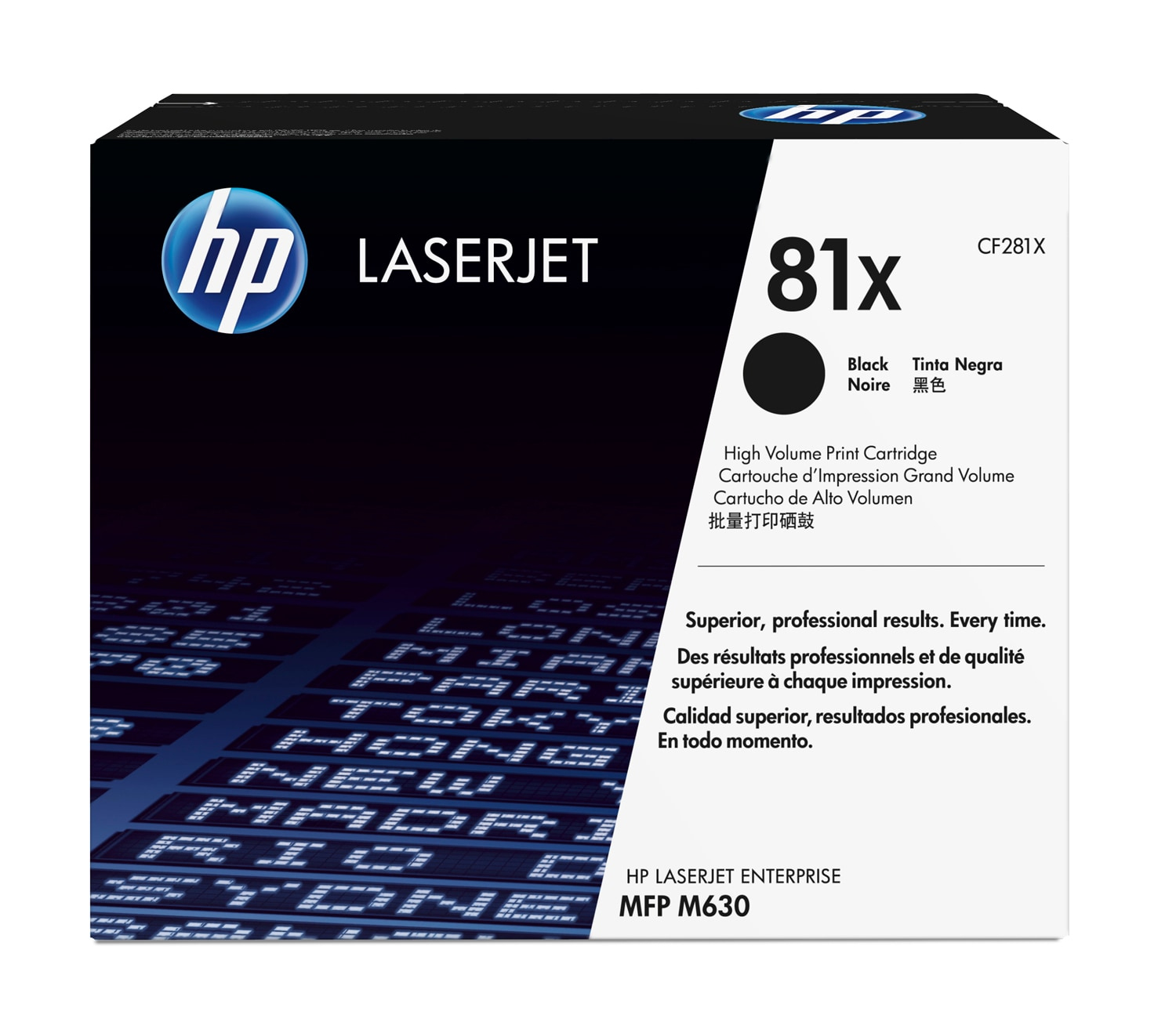 HP Toner 81X CF281X Schwarz bis zu 25.000 Seiten ISO/IEC 19752