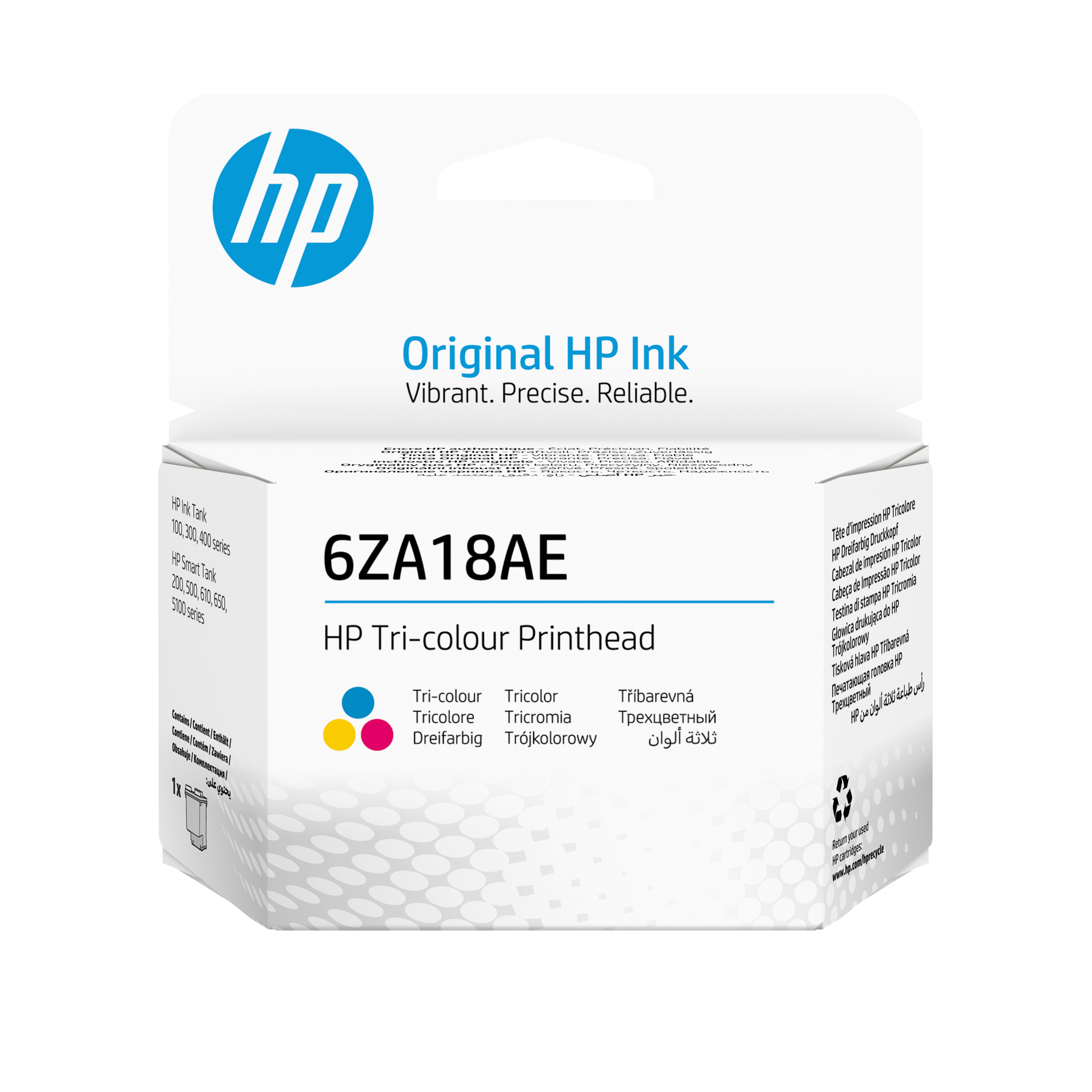 HP - farve (cyan, magenta, gul) - prin