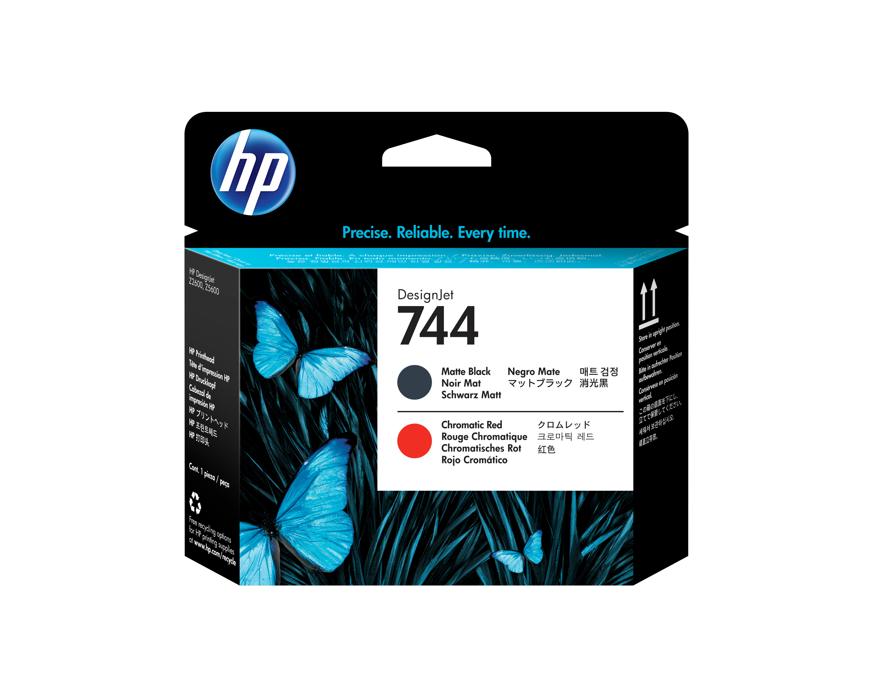 HP Printhoved Blækprinter Sort Kromatisk rød