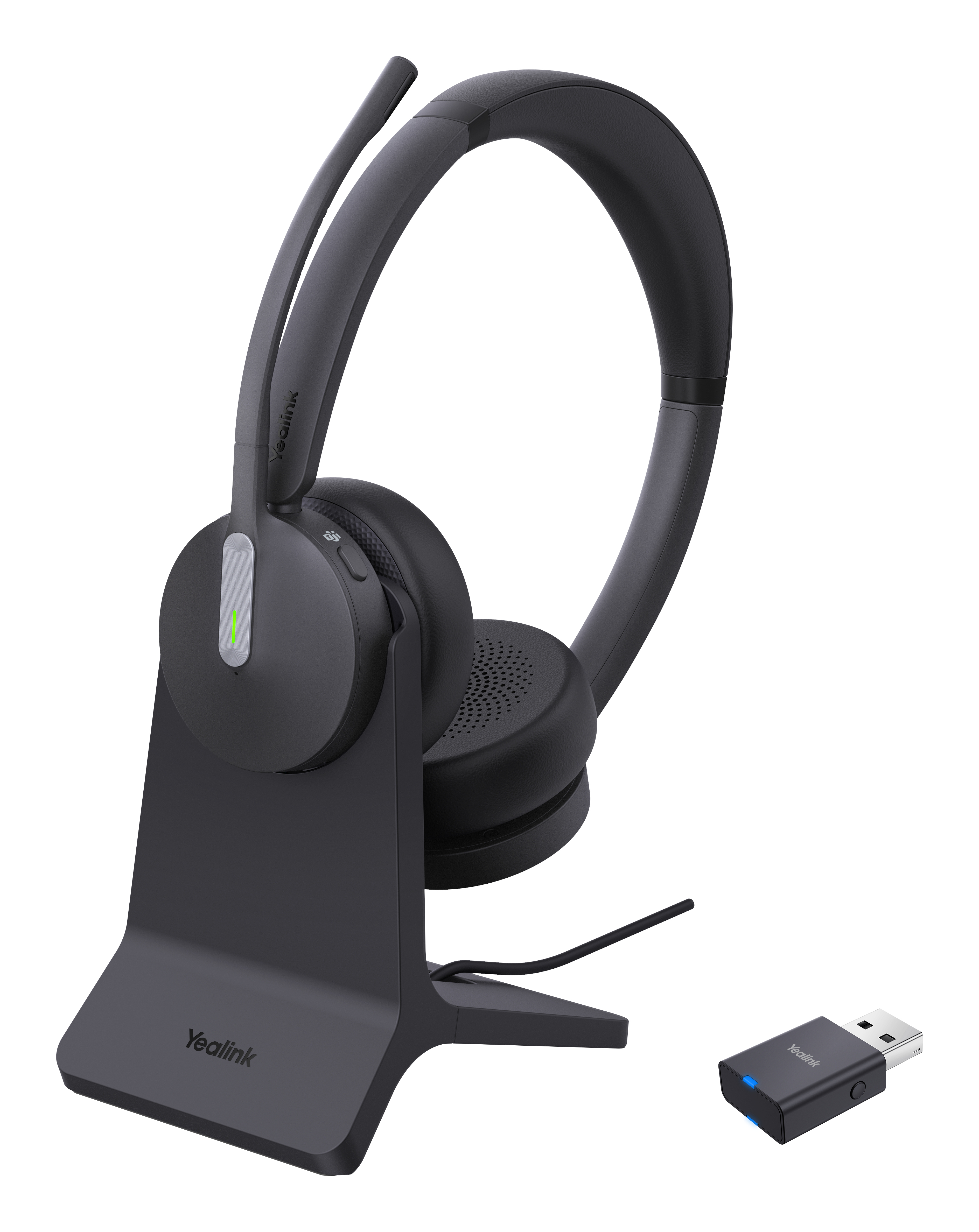 Yealink WH64 Dual Trådløs Høretelefoner Sort