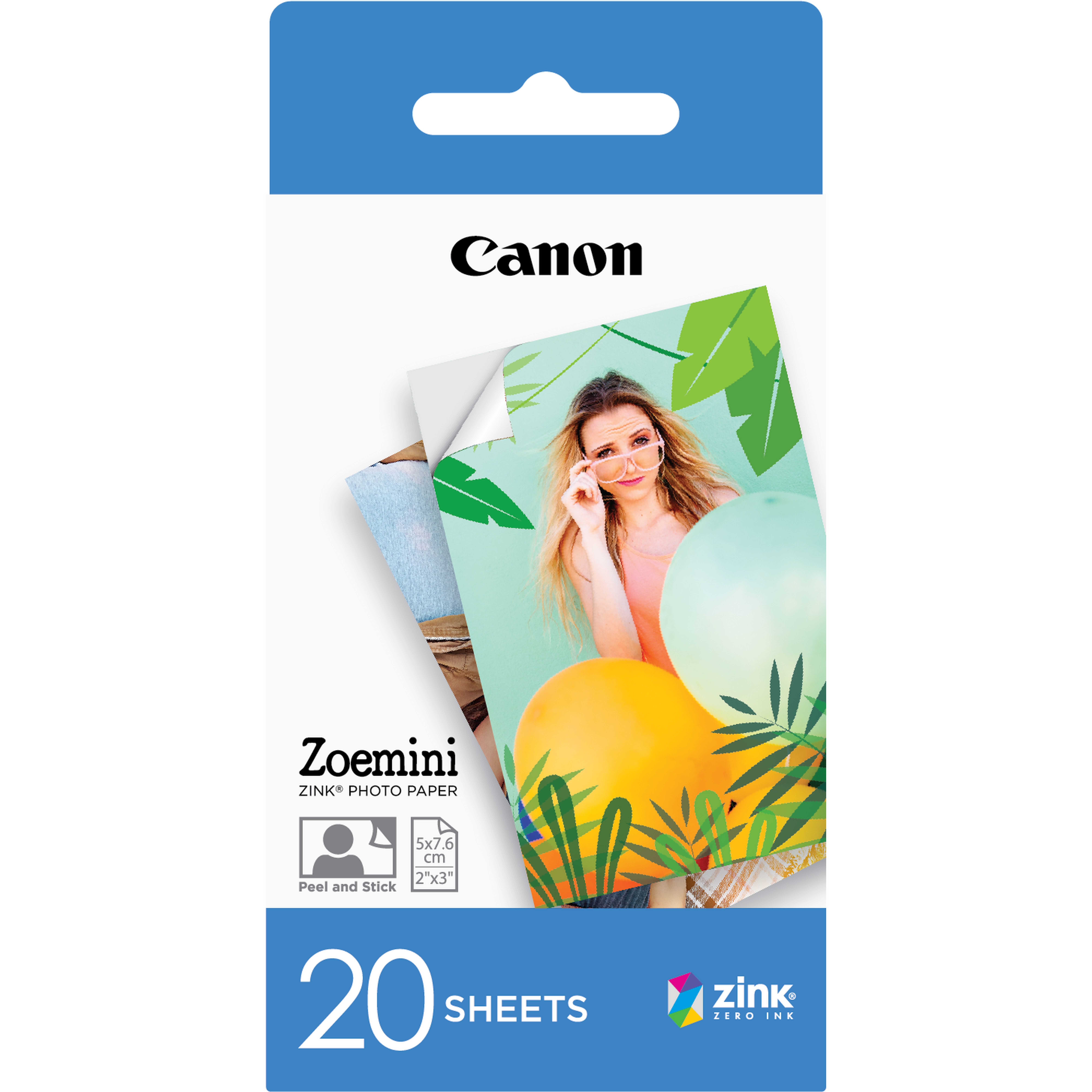 Canon ZP-2030 ZINK Fotopapier 50x75mm - 20 Blatt