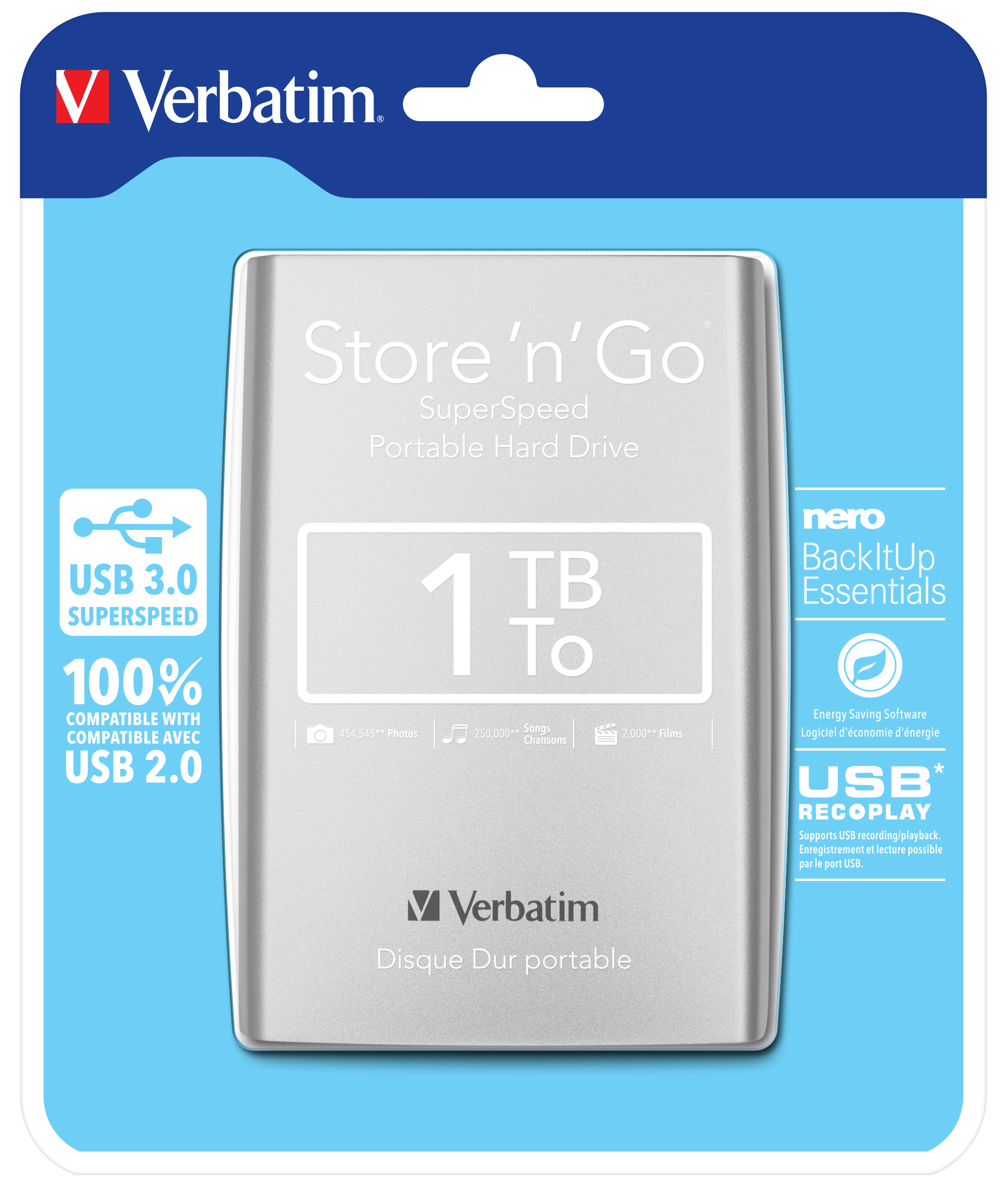 Verbatim Store n Go Portable - 1TB -