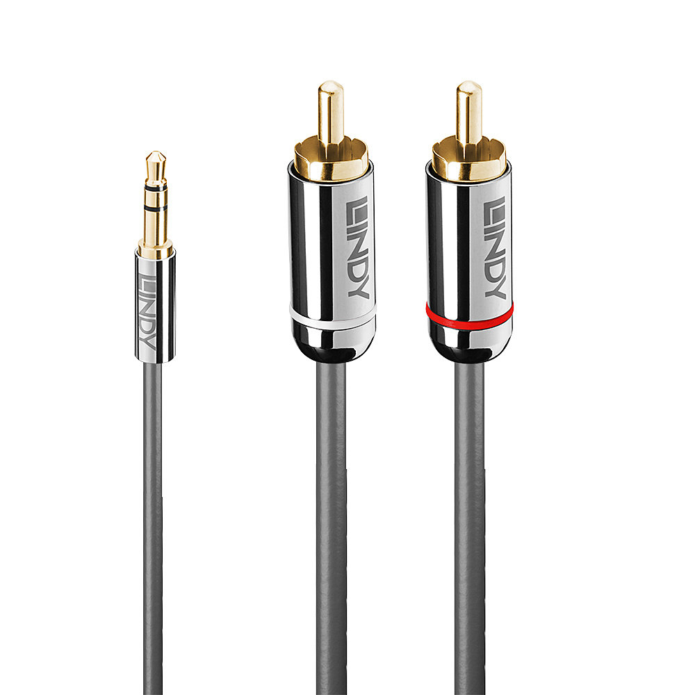 LINDY Audiokabel an Phono 3.5mm Cromo line 10m